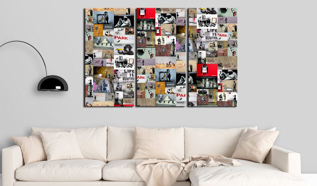 Artgeist Wandbild Art of Collage: Banksy III