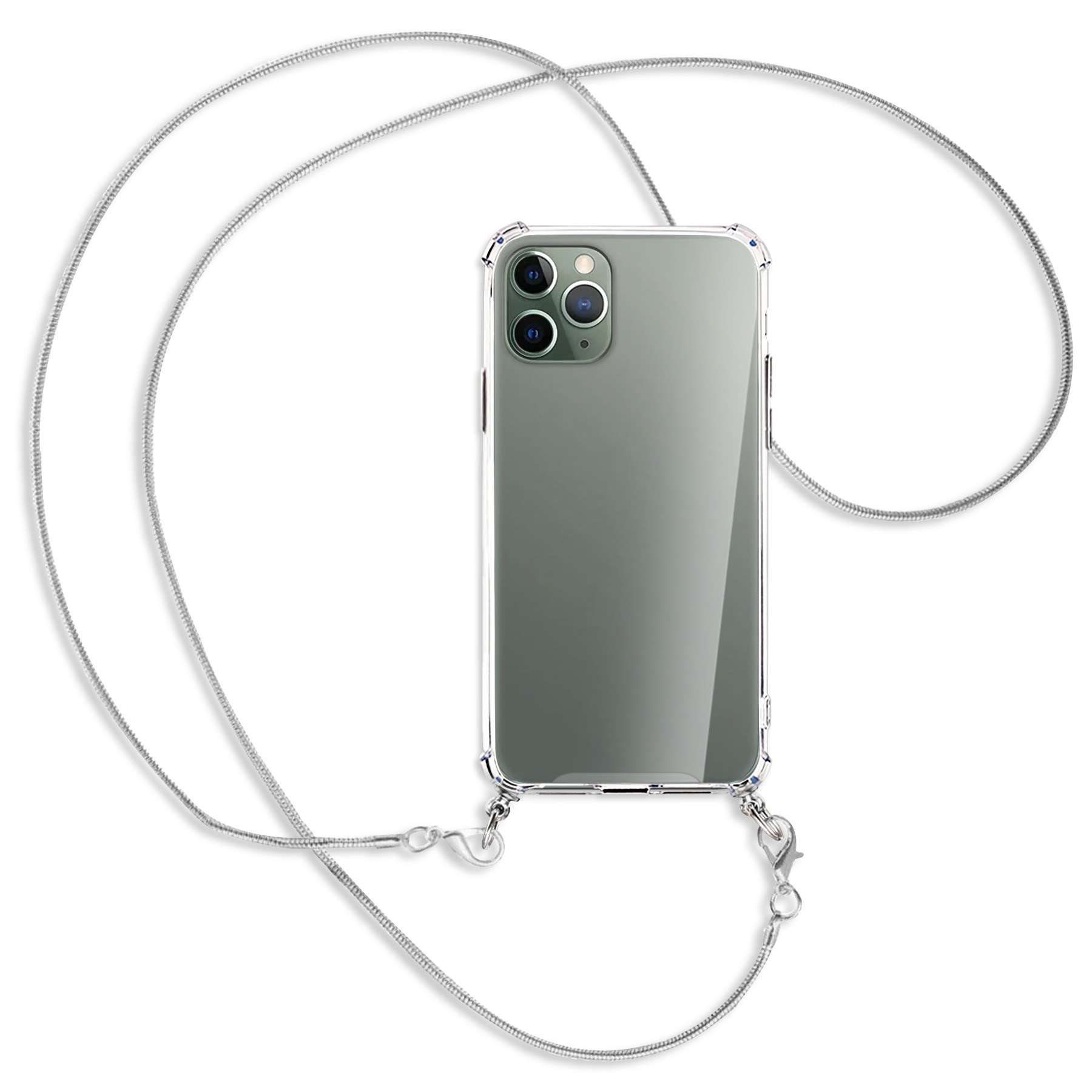 mtb more energy Handykette für Apple iPhone 11 Pro [NC-090-MK], Umhängehülle mit Metallkette [NC-090-MK]
