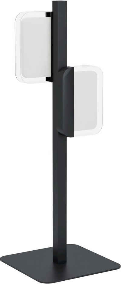 EGLO Tischleuchte ERVIDEL, LED fest integriert, Warmweiß, Tischleuchte in schwarz aus Stahl - 4,5W - Warmweiß