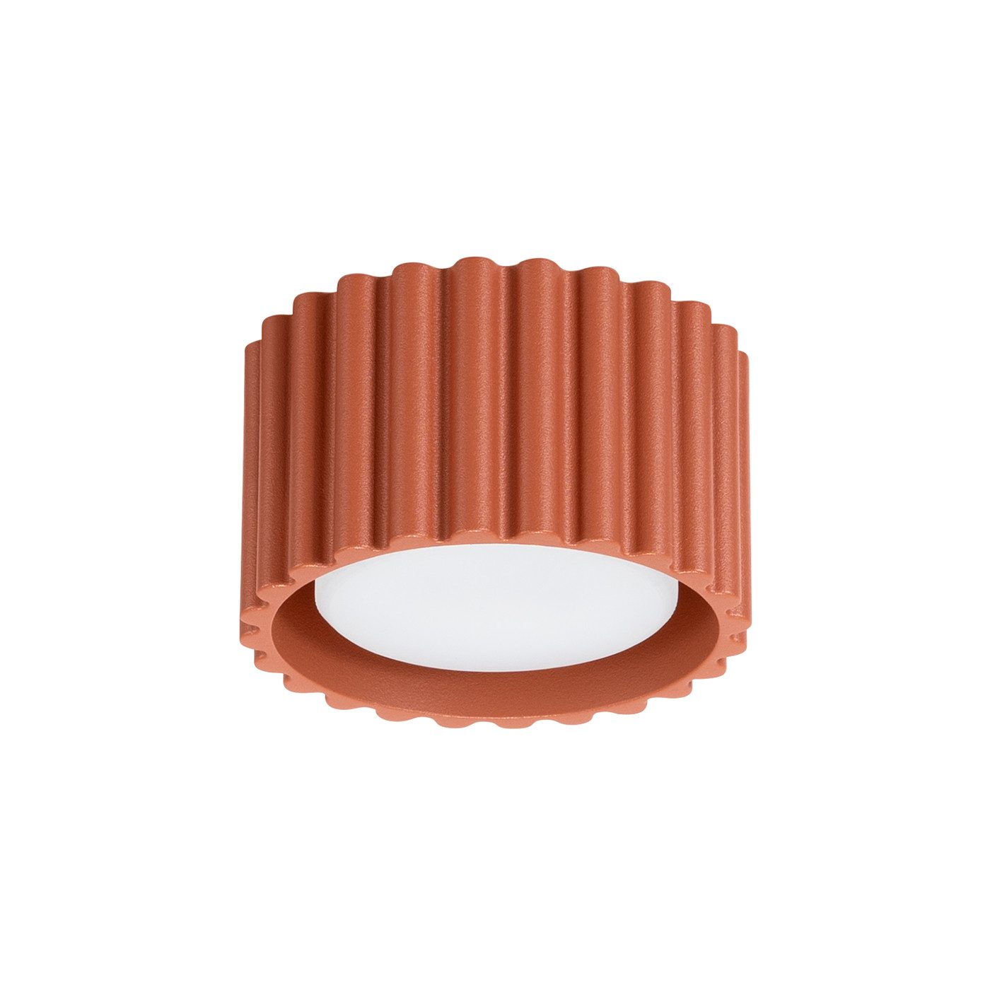 SOLLUX lighting Deckenleuchte Plafond Aura 1 Roter Ocker Gx53, Nicht enthalten