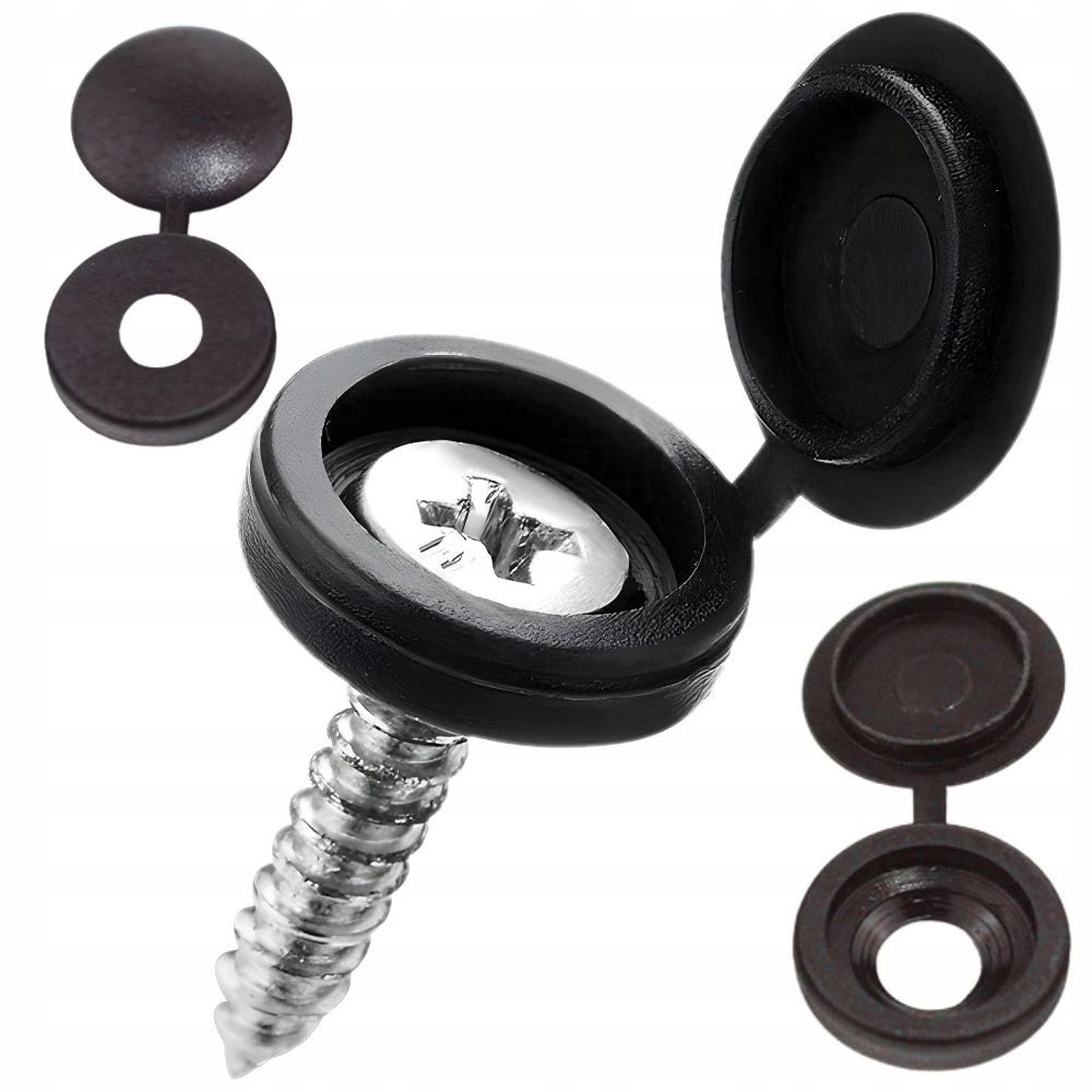 VERK GROUP Abdeckkappe 20x Schraubenabdeckungen 13 mm Abdeckkappen mit Klappe Kunststoff, (Packung), 20-teiliges Set, Verschließbare Klappabdeckung