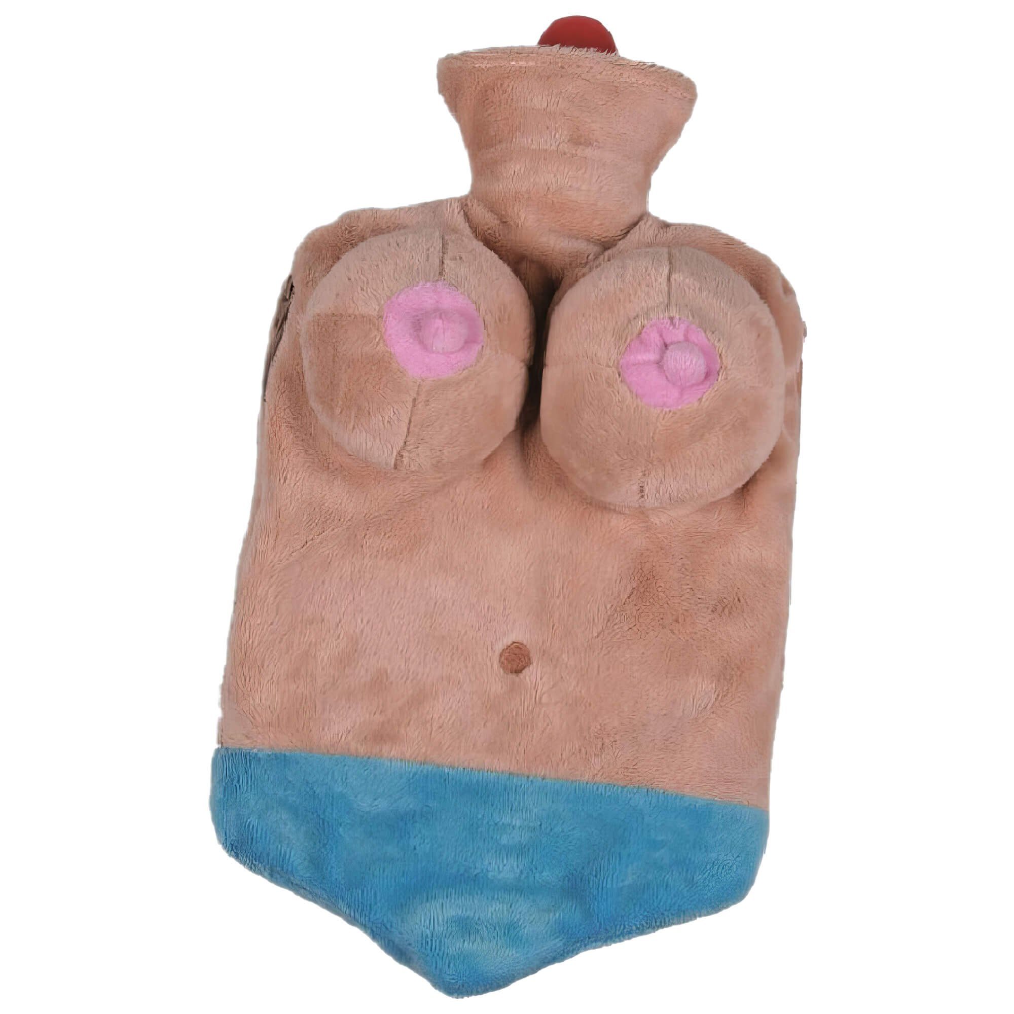 Wärmflasche Wärmflasche Sexy Boobs Busen - Farbe: blau