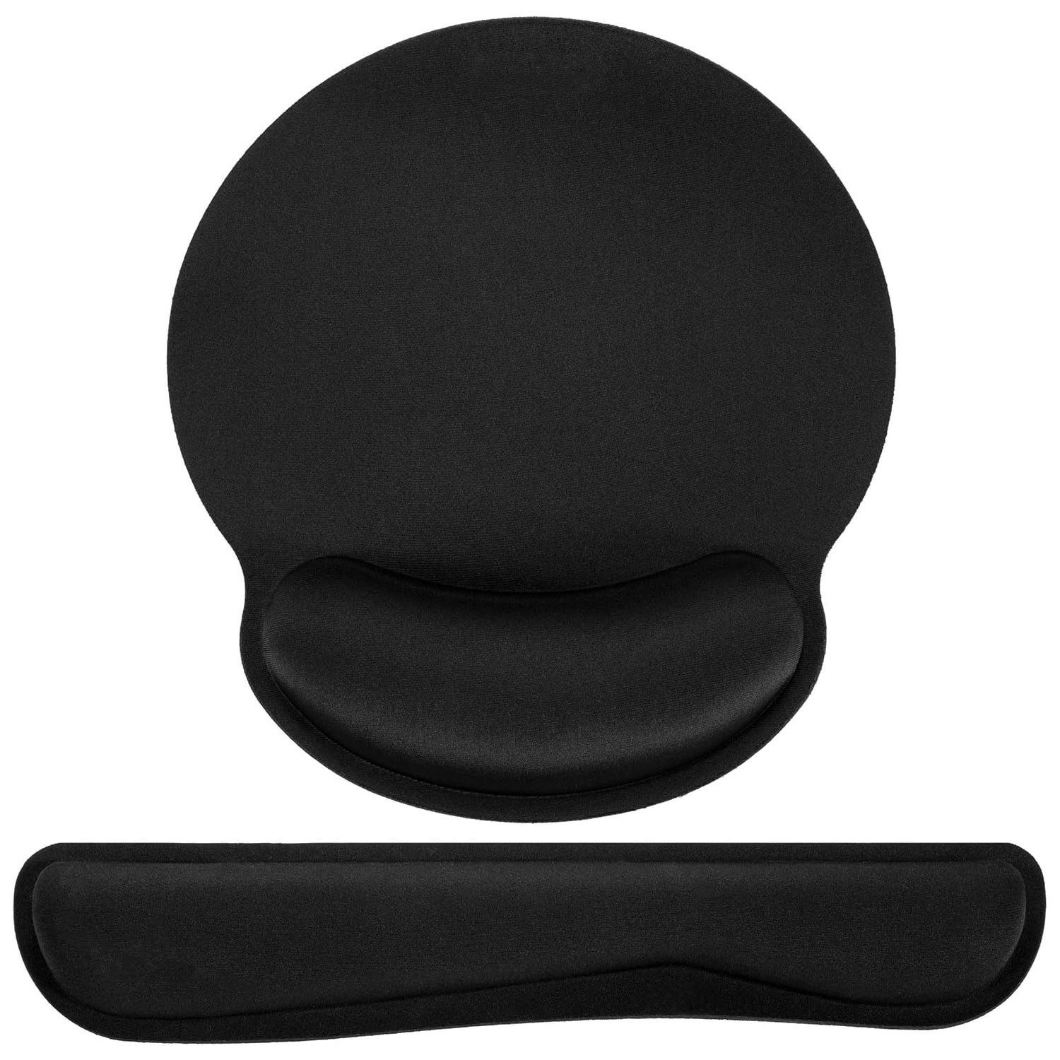 STILVORA Mauspad Egonomisches Mauspad Set mit Handballenauflage für Büro Computer (Ergonomisches für Tastatur und Maus mit Memory-Schaum, 2-St., Mouse pad Tastatur Handgelenkstütze Set rutschfest langlebig), für PC-Büro Arbeit Gaming Studium Laptop Computer Zuhause usw