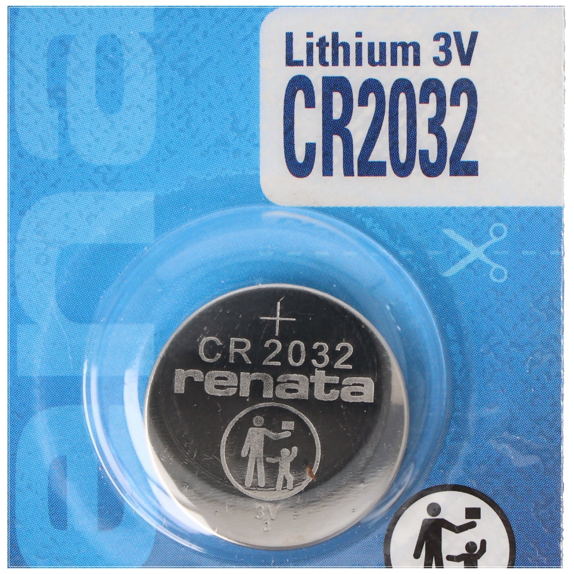 Renata Batterie CR2032, Lithiumzelle Batterie, 3V Renata CR2032 Lithium