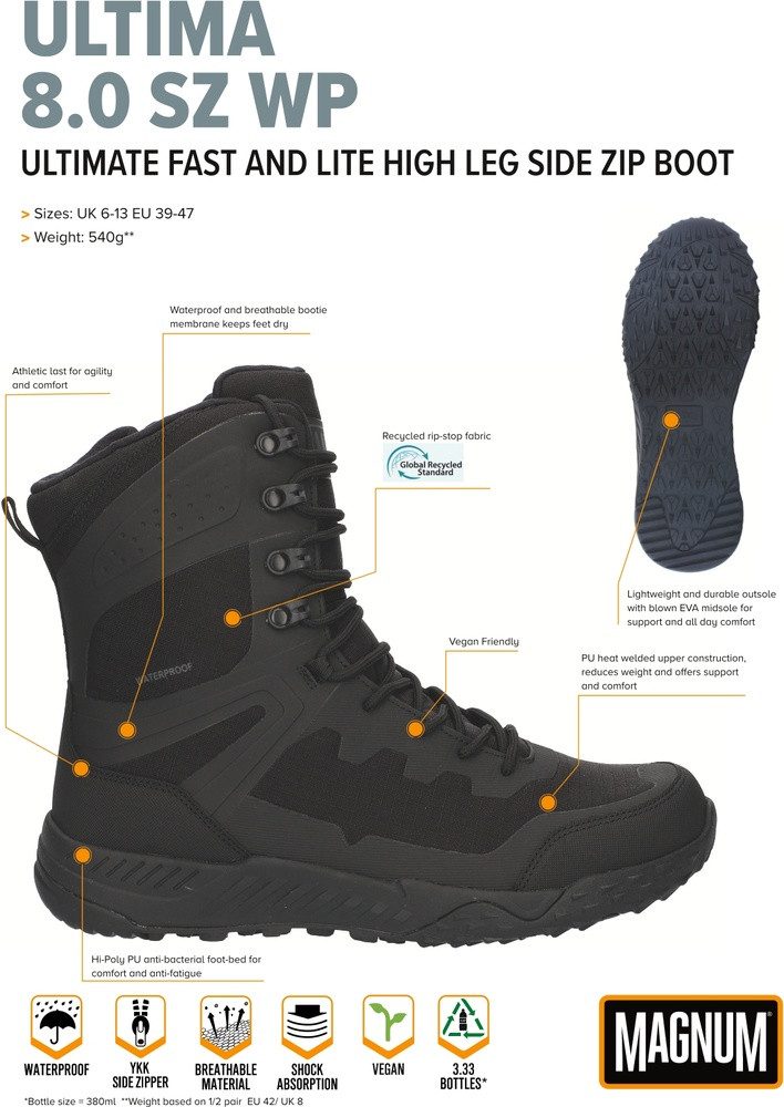 Magnum Ultima 8.0 Sz Wp Stiefel