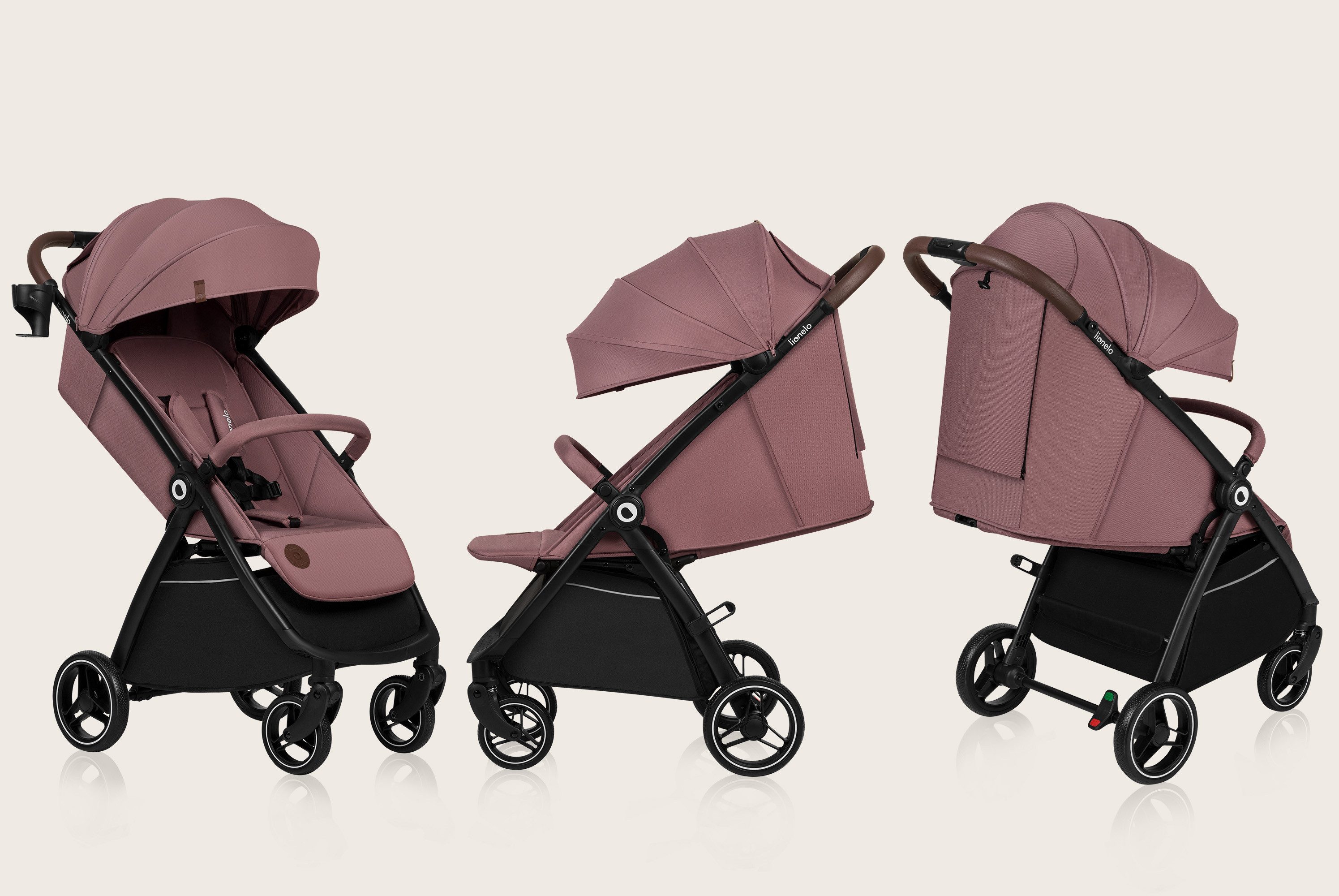 lionelo Kinder-Buggy INGRRID, (Set), Auto-Folding/Einhand-Faltung/UPF50+/bis 22 kg