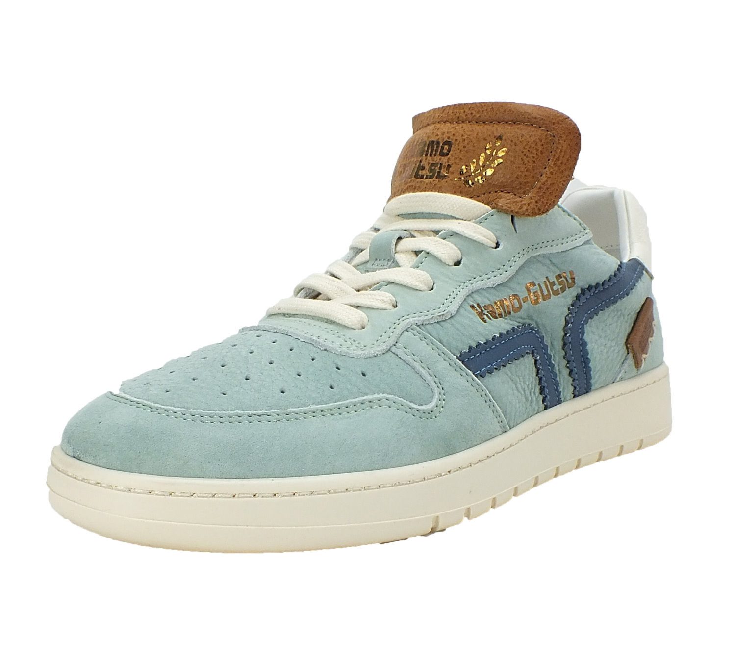 Kamo-Gutsu Damen Leder Halbschuhe Sneaker Wechselfussbett