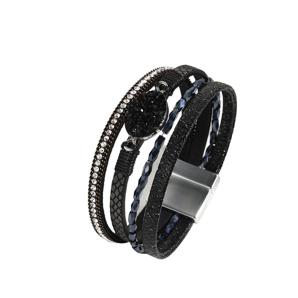 KARMA Lederarmband Damenarmband Wickelarmband Damen Magnetverschluss (Gesch günstig online kaufen