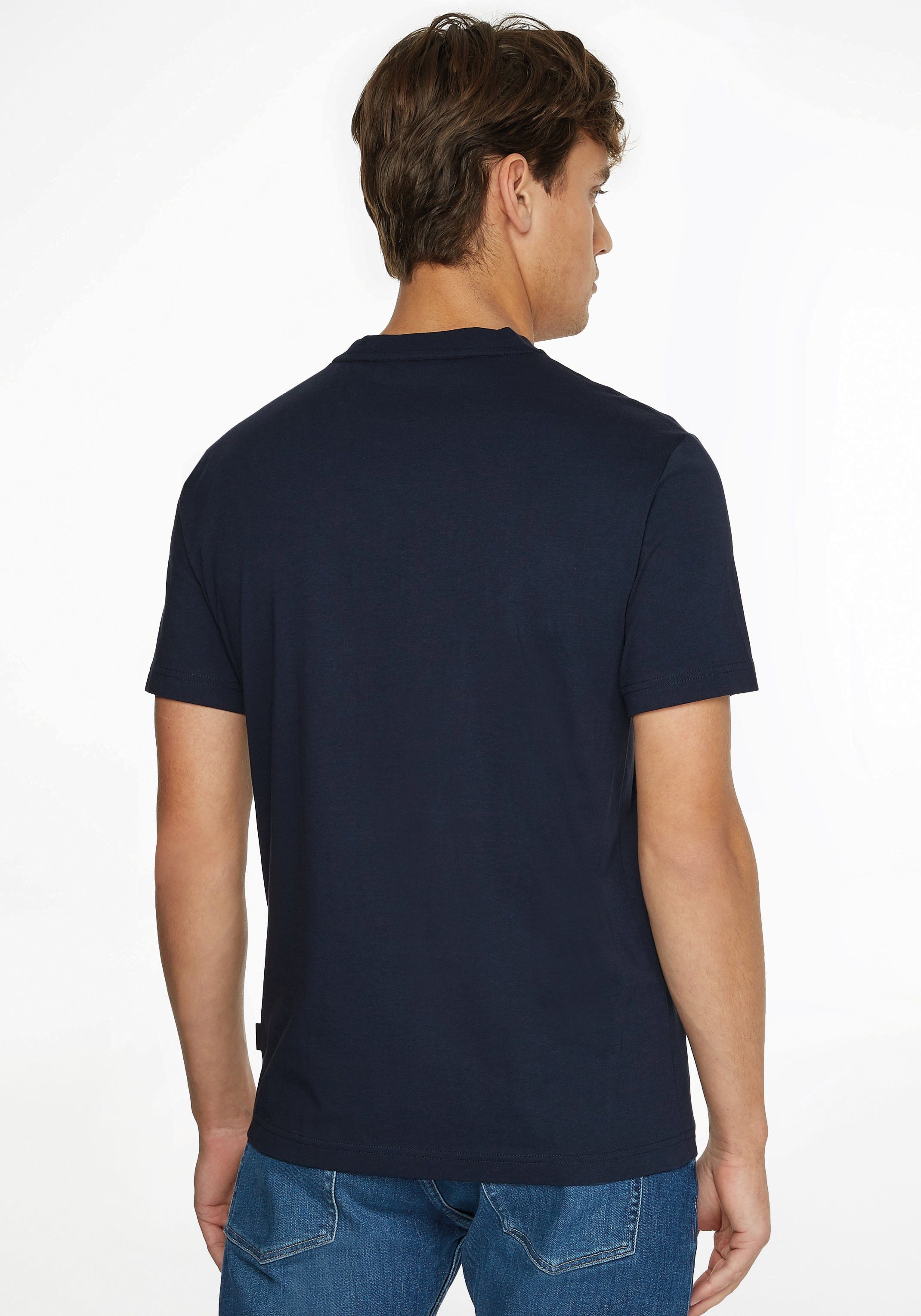 Calvin Klein T-Shirt RAISED STRIPED navy calvin LOGO