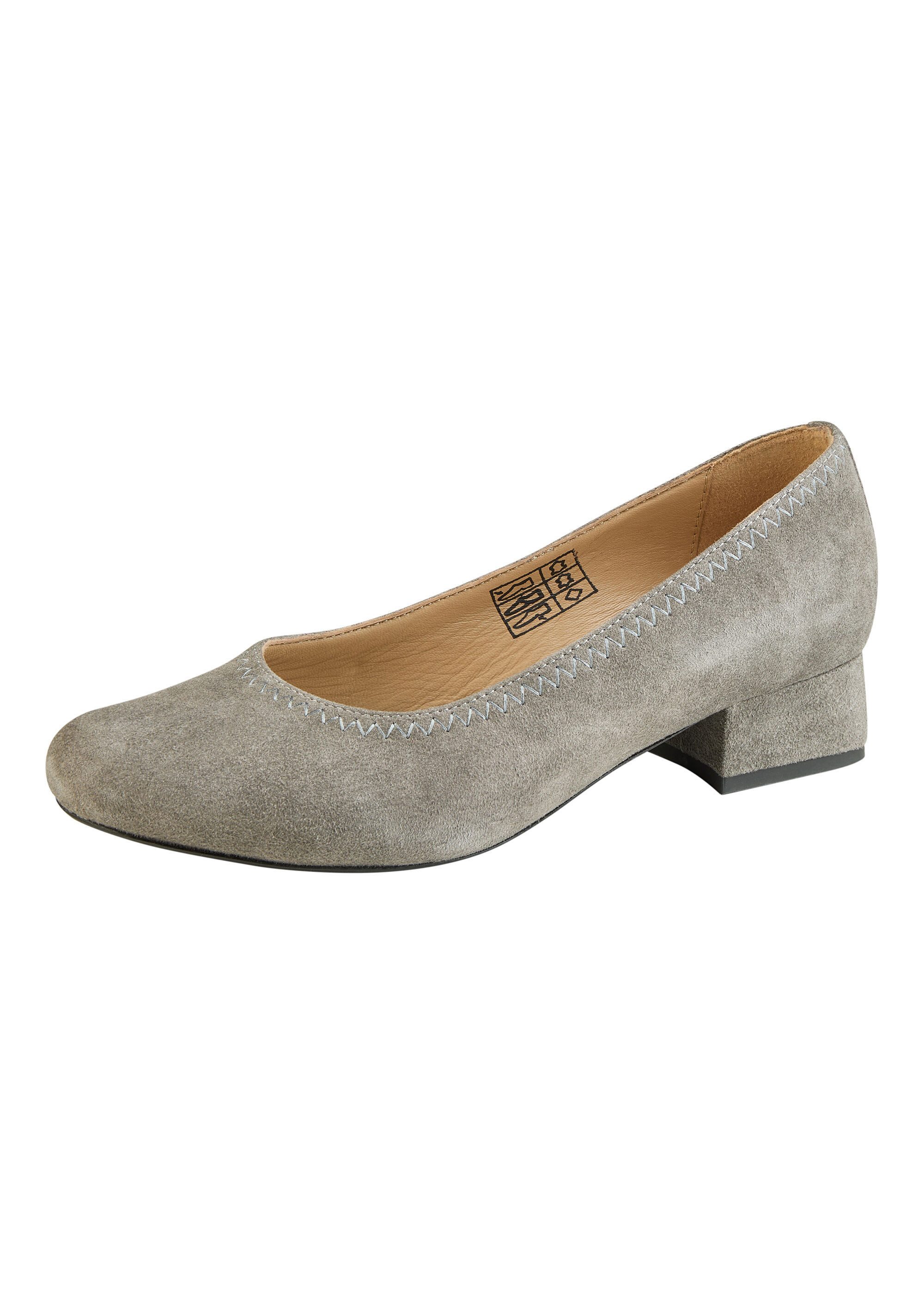 Spieth & Wensky Halsbach Hochfrontpumps Bequemer, niedriger Blockabsatz