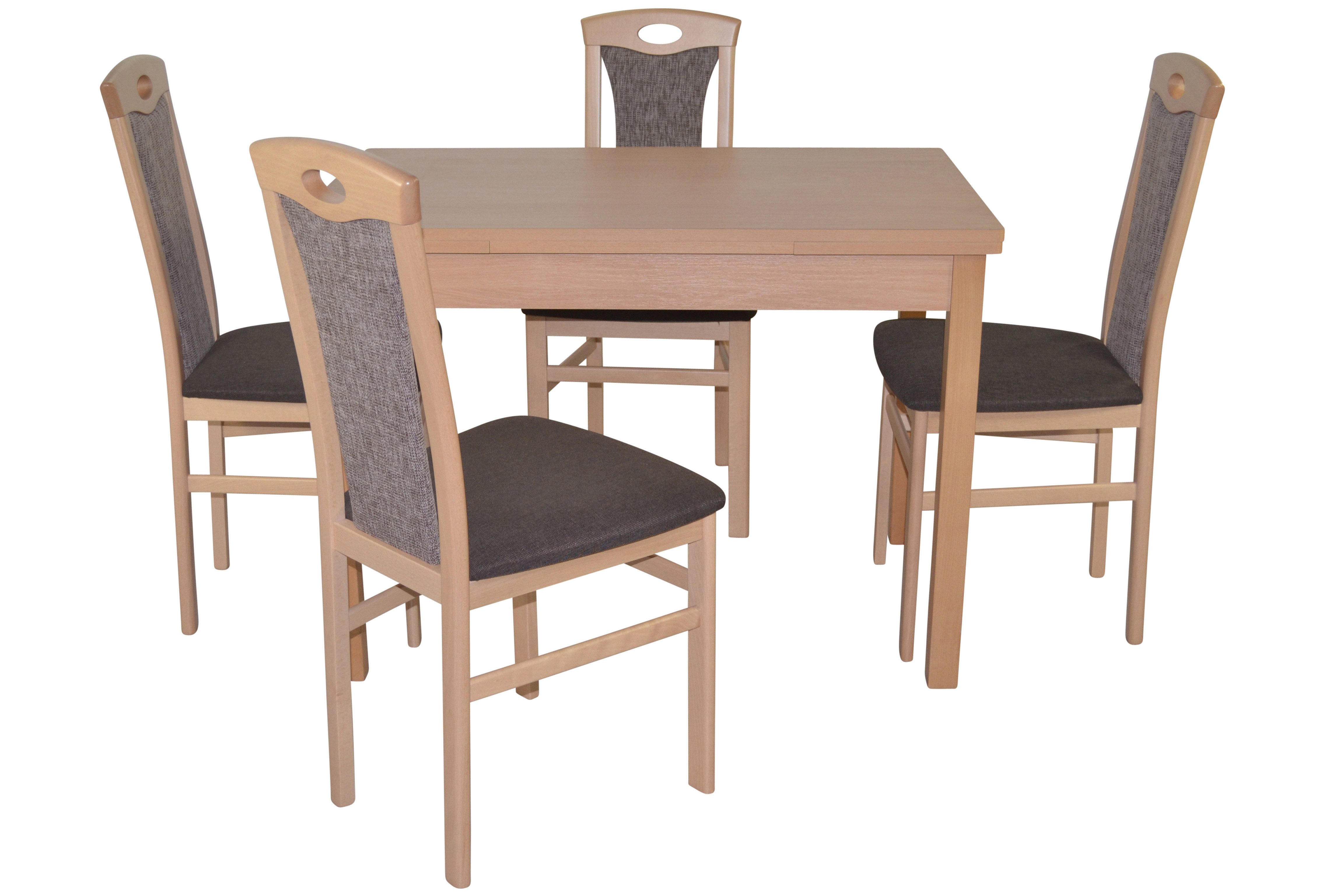 moebel-direkt-online Essgruppe 5tlg. Tischgruppe bestehend aus vier Massivholzstühlen, einen Esstisch, (Spar-Set, 5tlg. Set)