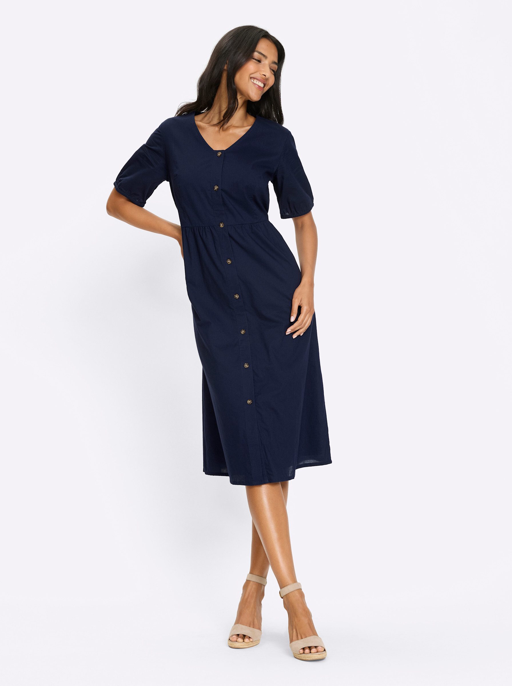 Sieh an! Etuikleid Kleid Kurzarm