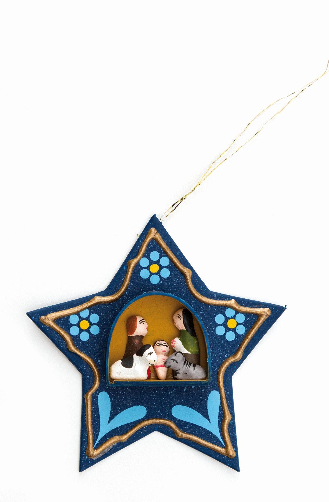 El Puente Dekohänger Deko-Anhänger "Mini-Krippe im Stern", Handmade, Handmade