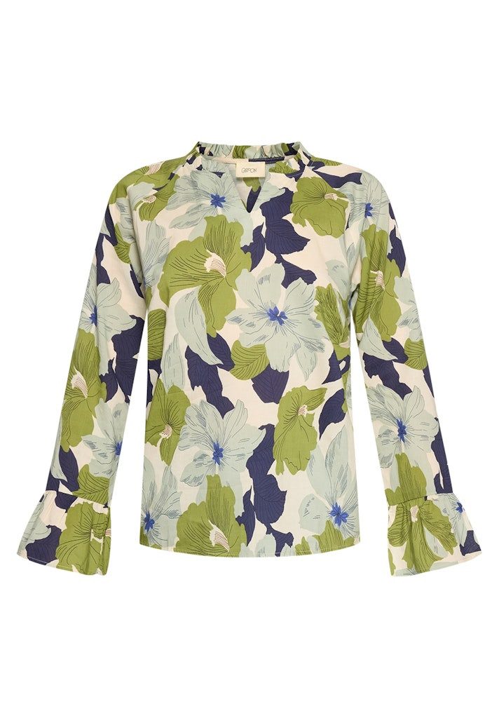 Cartoon Blusentop Bluse Kurz 1/1 Arm