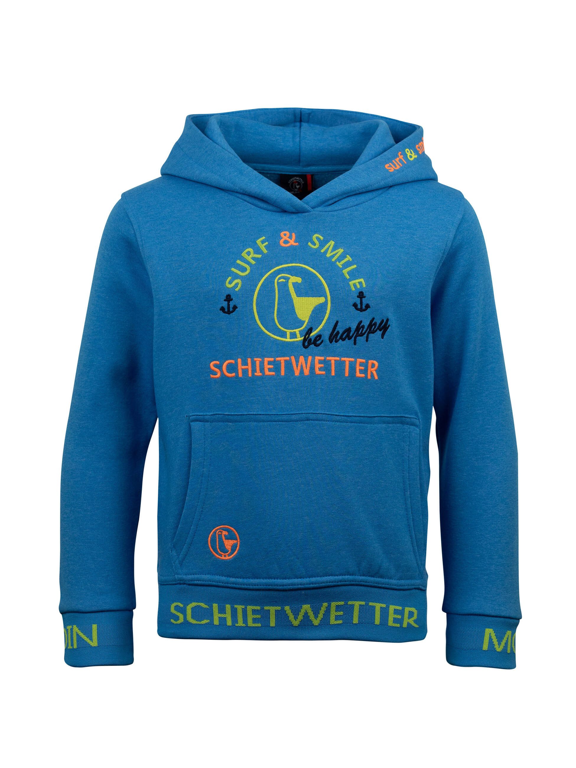 Schietwetter Kapuzenpullover Unisex Kinder Hoodie "Max Meersalz" (1-tlg)
