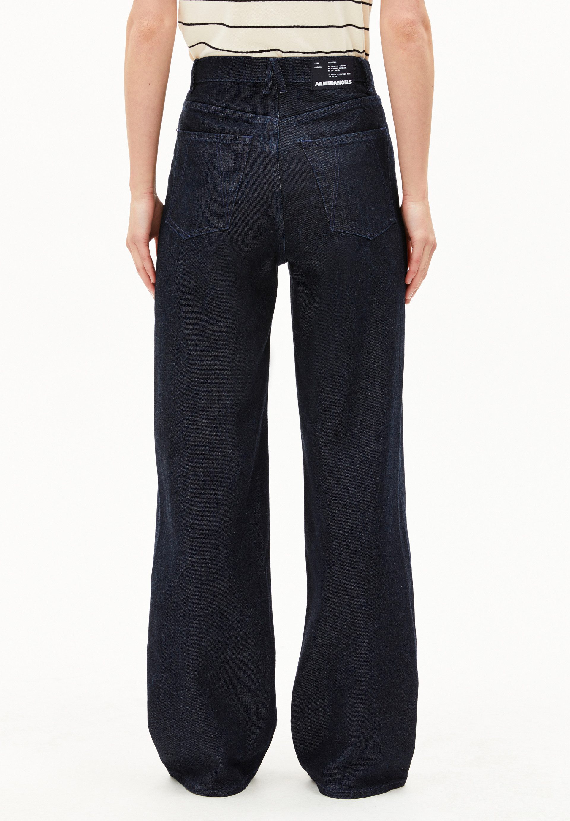 Armedangels Boyfriend-Jeans ENIJAA FLOW Wide Jeans TENCEL™ Lyocell Mix (Non-Stretch) High waist