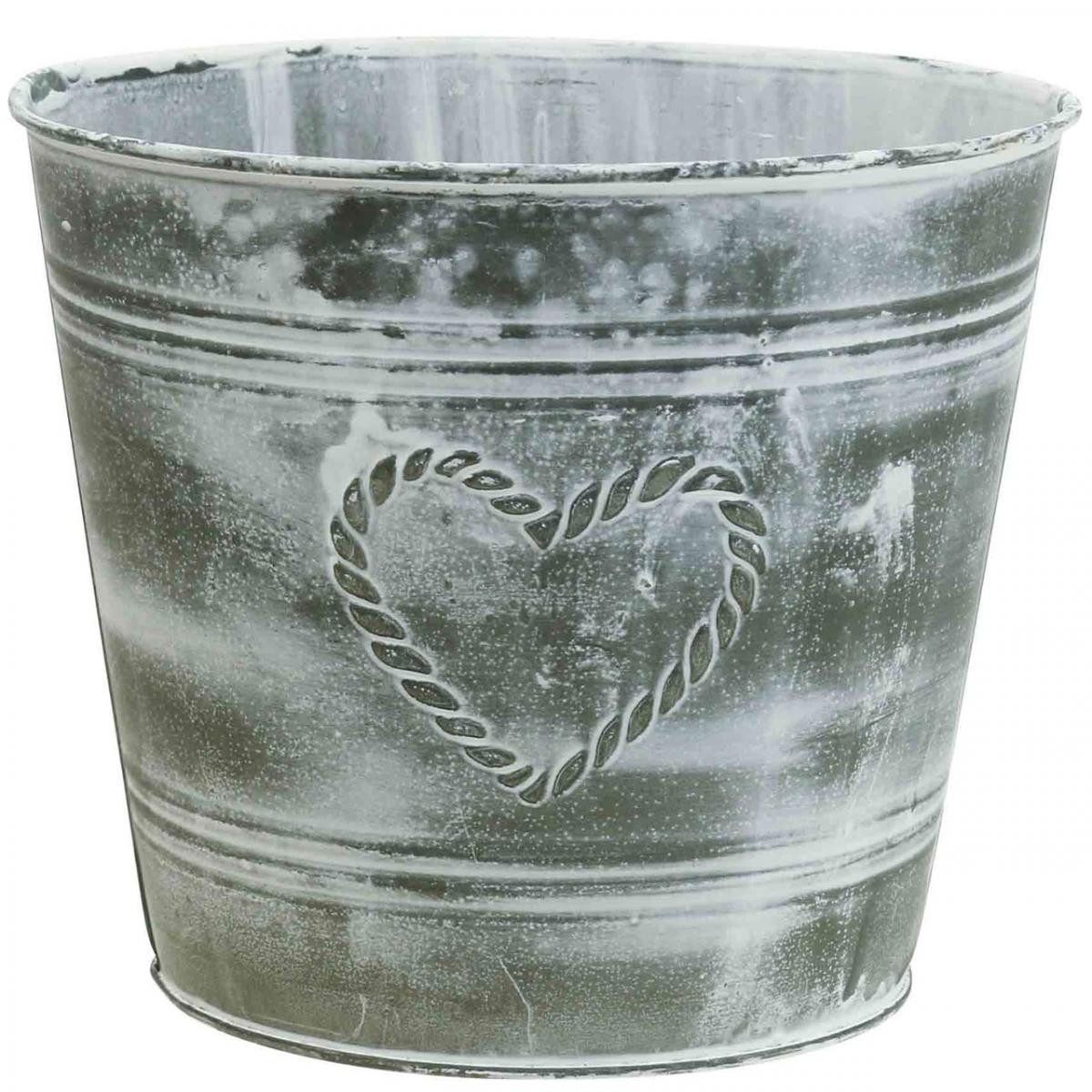 Viana Übertopf Blumentopf Shabby Chic Metall günstig online kaufen