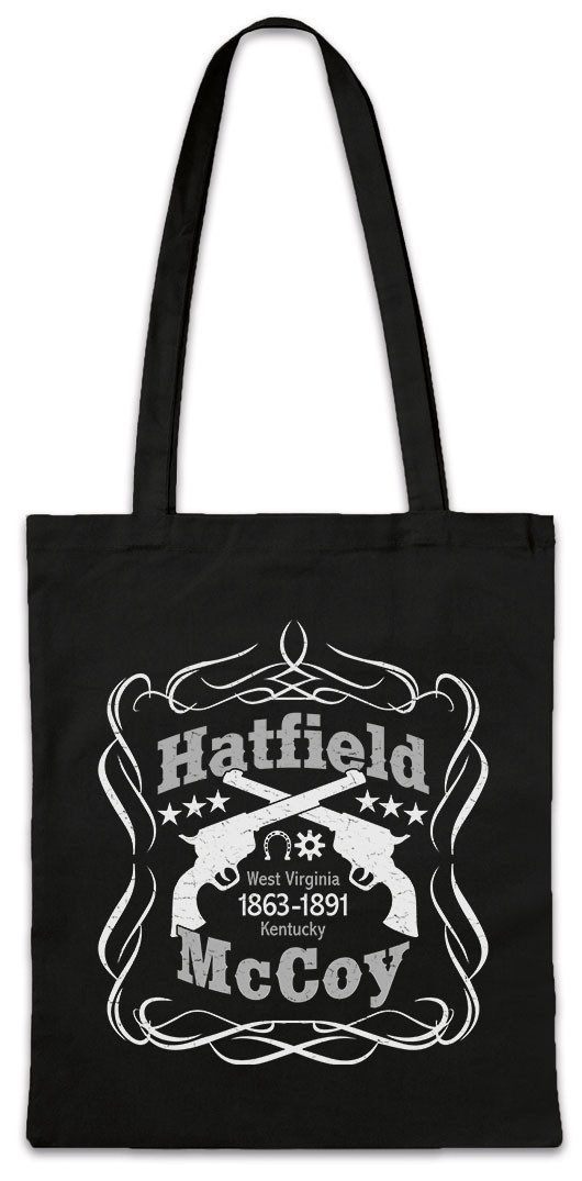 Beuteltasche Hatfield & McCoy Stofftasche Western Cowboy Appalachian Feud Country