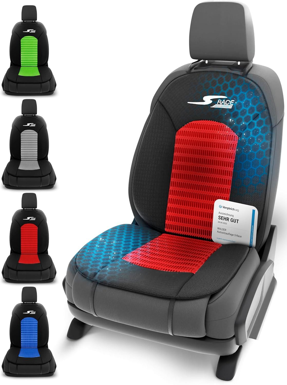 CarComfort Autositzauflage Sitzaufleger S-Race, 1 Stück, 1-tlg.