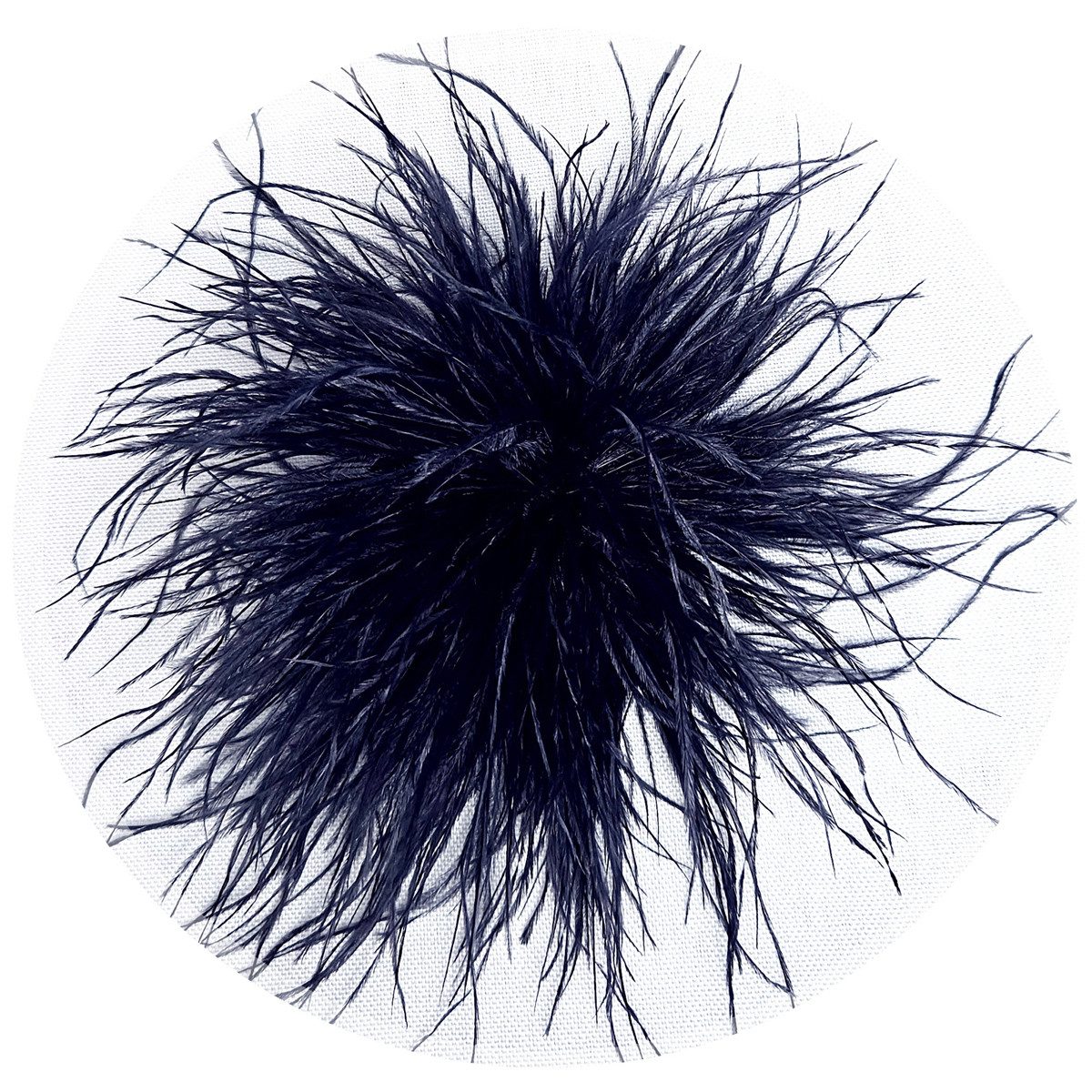 Brosche Federbrosche Dunkelblau Clip Antecker Federn Klammer Haarklammer St günstig online kaufen