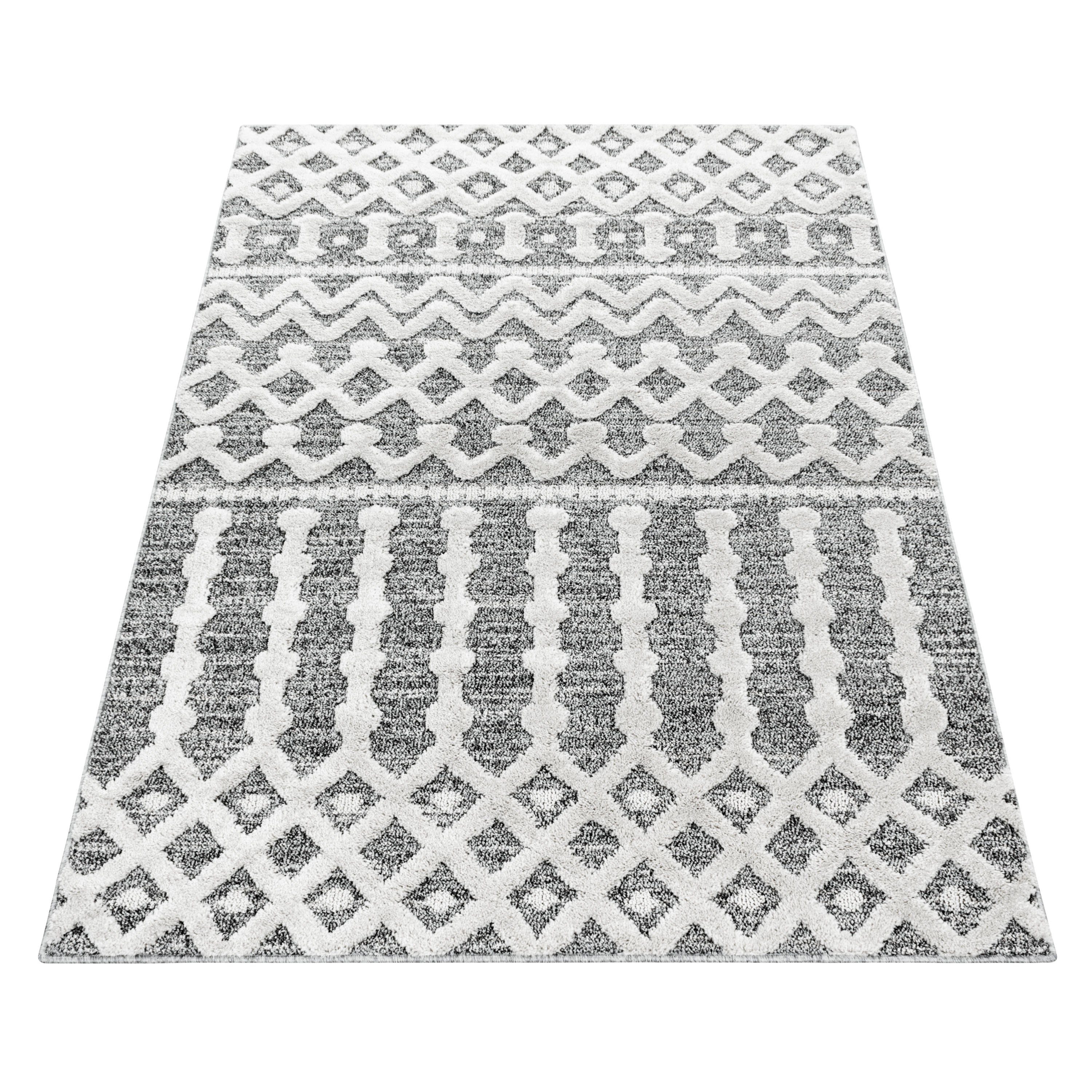 SIMPEX24 Teppich Boho Design, Rund, Höhe: günstig online kaufen