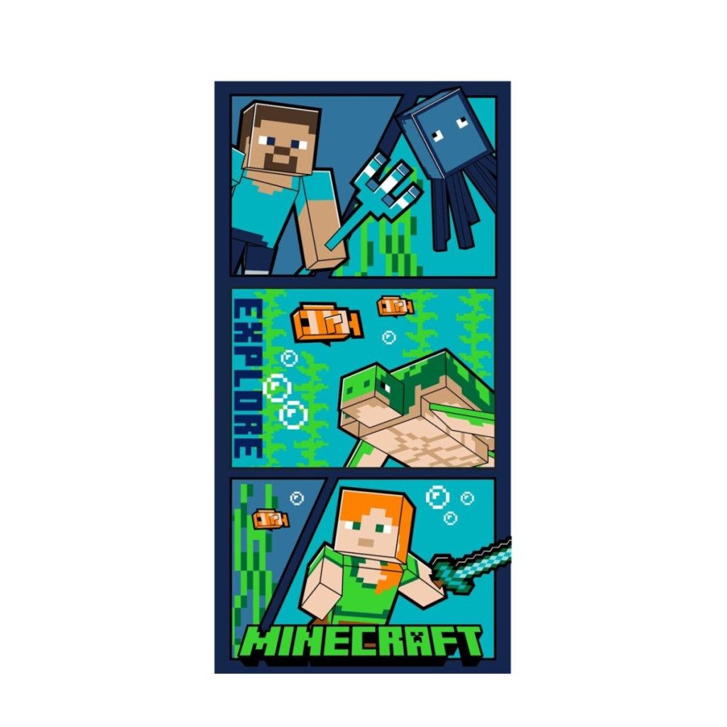Minecraft Badetuch Minecraft Entdecken Sie Badetücher, Strandtücher 140 x 70 cm, (1-St)
