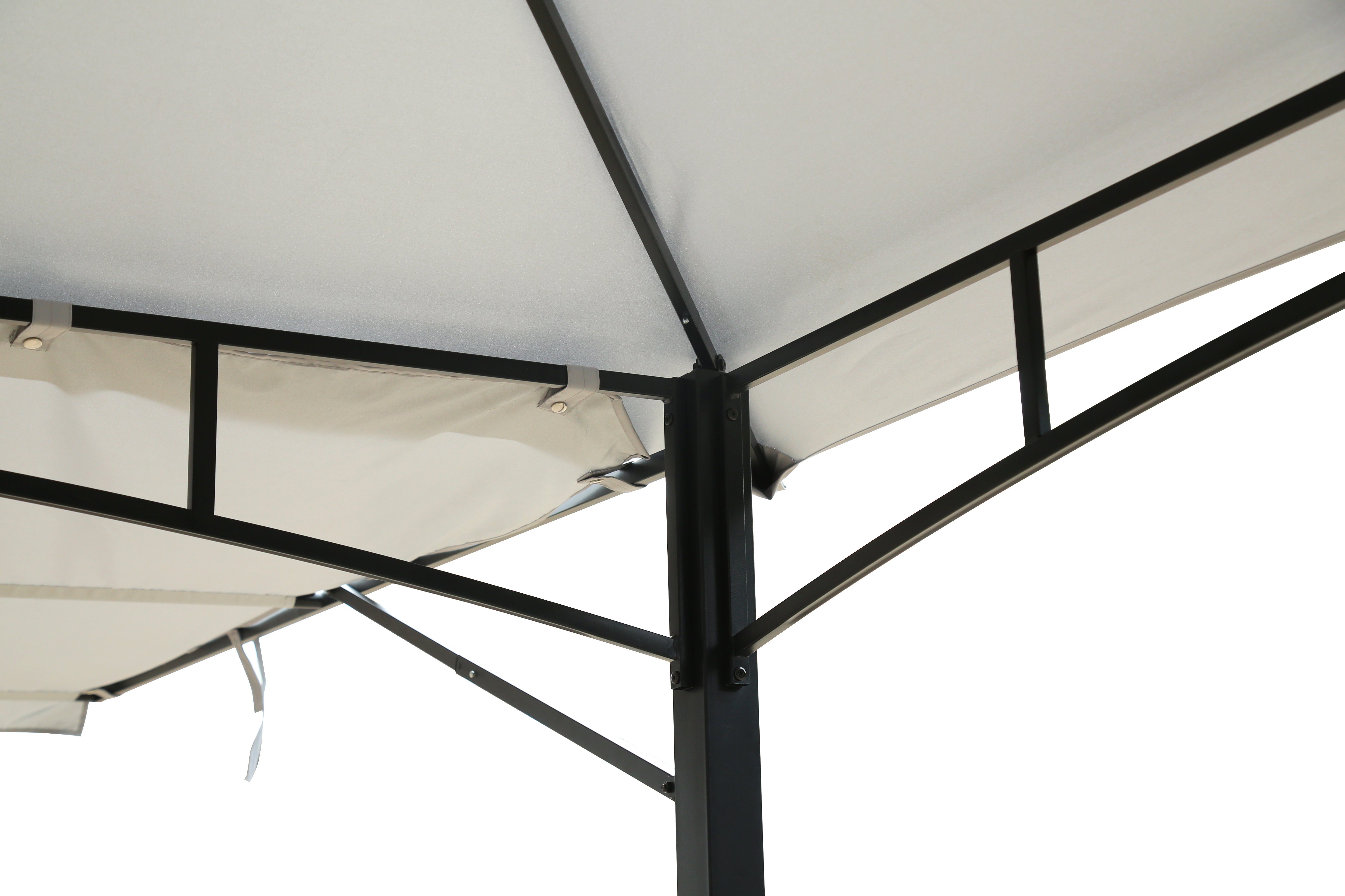 ONDIS24 Grillpavillon Gartenpavillion Grand Valley aus Metall, Maße ca. 3,3 x 3,3 x 2,83m