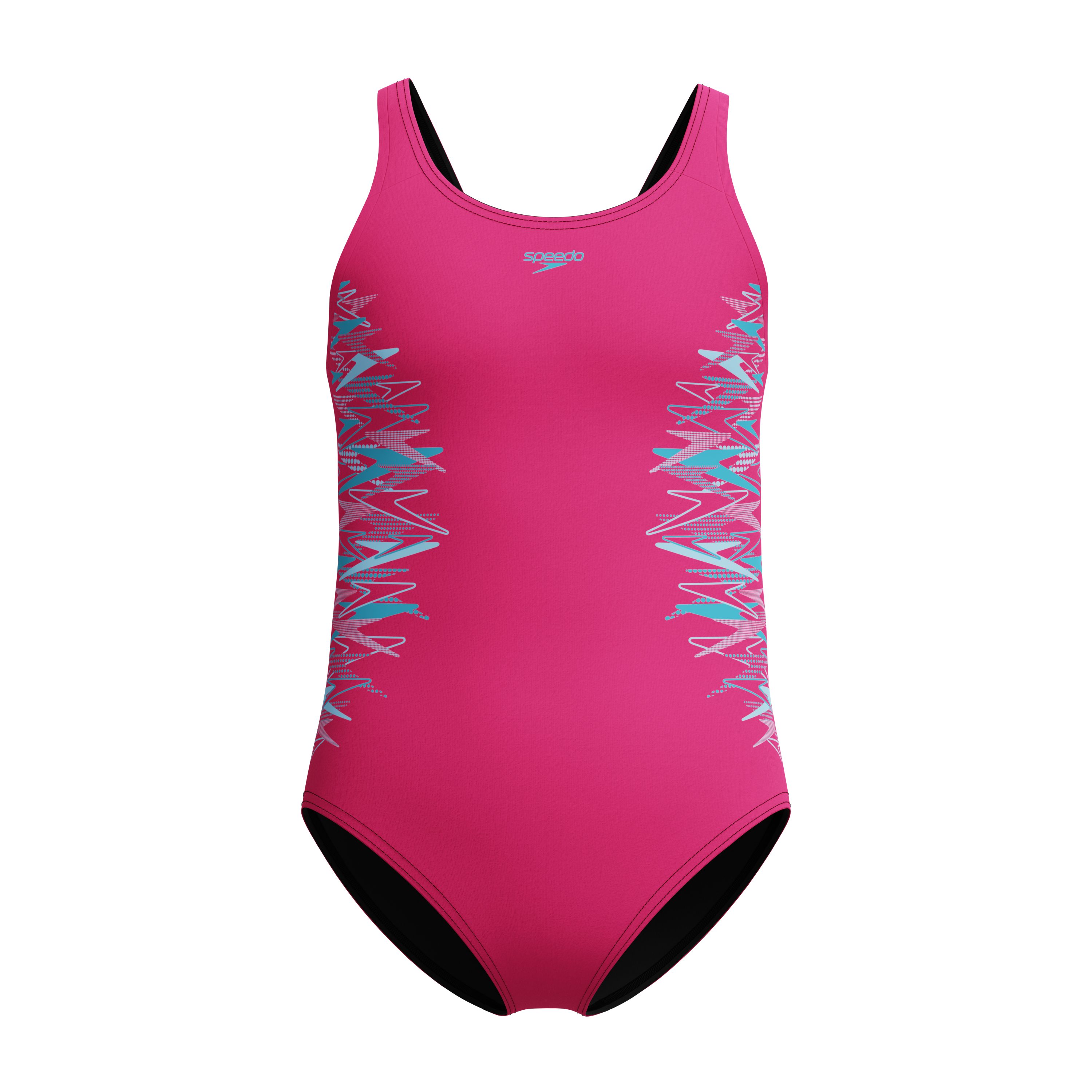 Speedo Badeanzug Placement Muscleback sportliche Ausrichtung, chlorbeständiges Material, schnell trocknend