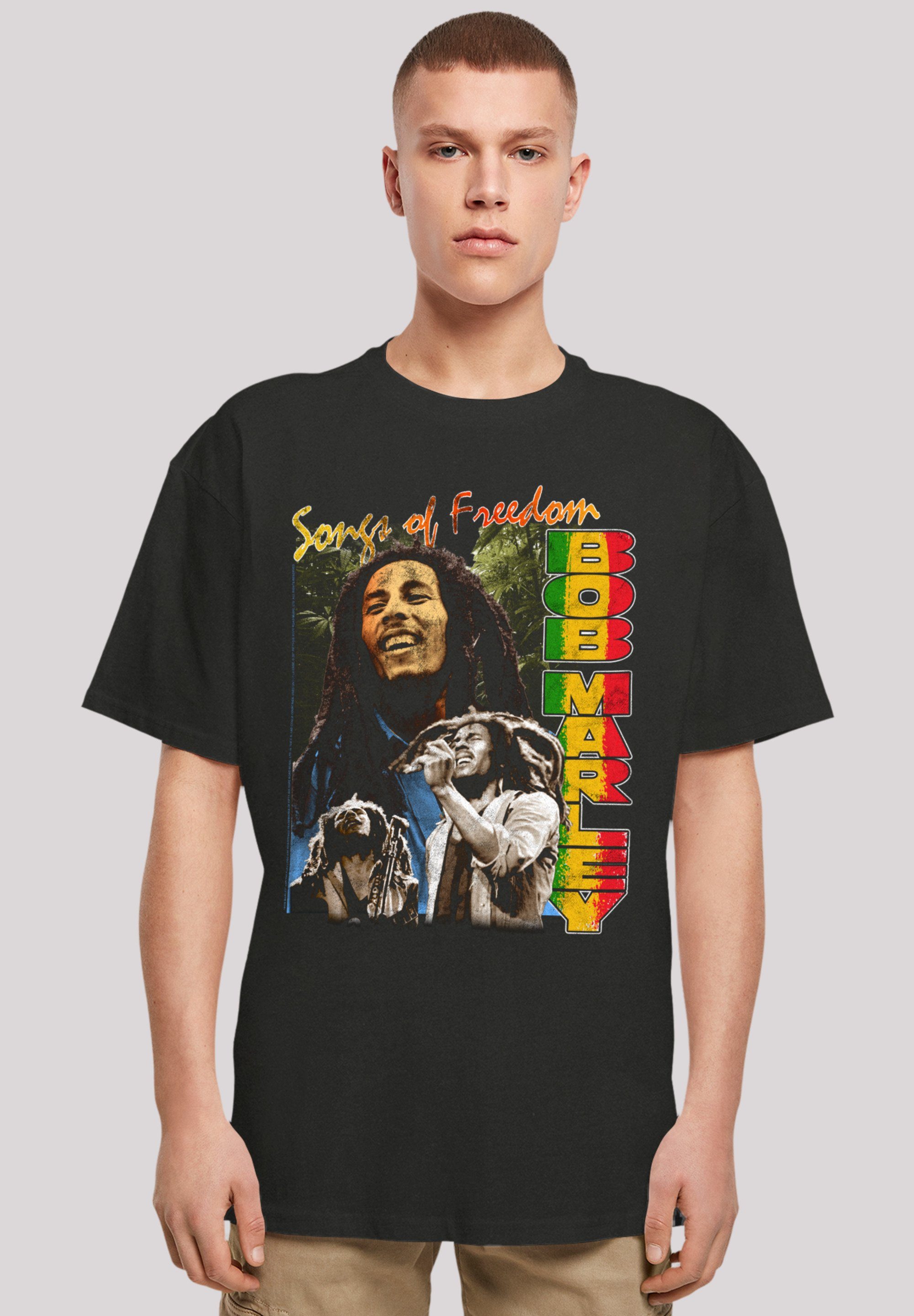 Marley Rock T-Shirt By Musik, Music Reggae Qualität, Premium Freedom F4NT4STIC Bob Off Vintage