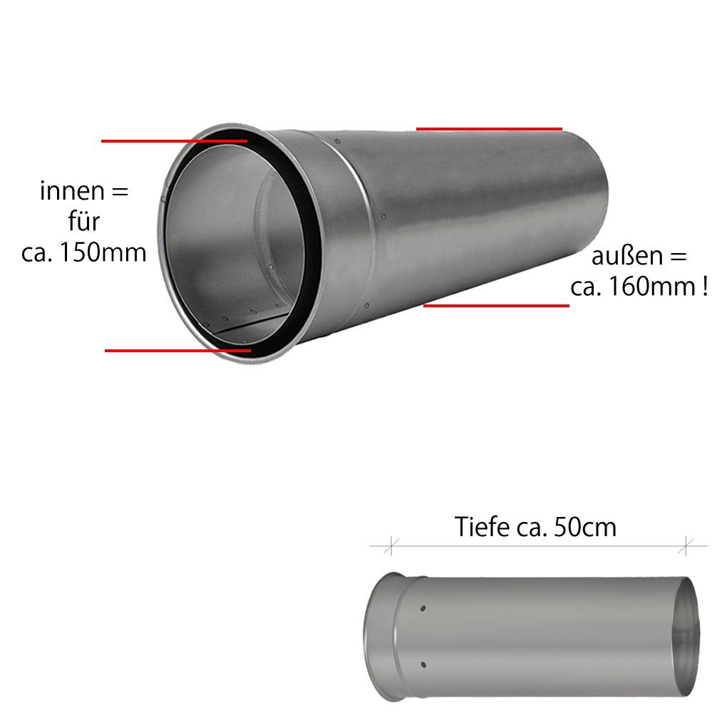 H&M Germany Ofenrohr Rauchrohr Ø150mm günstig online kaufen