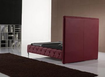 JVmoebel Bett Designer Bett Chesterfield Leder Hotel Betten Doppel Schlaf Zimmer