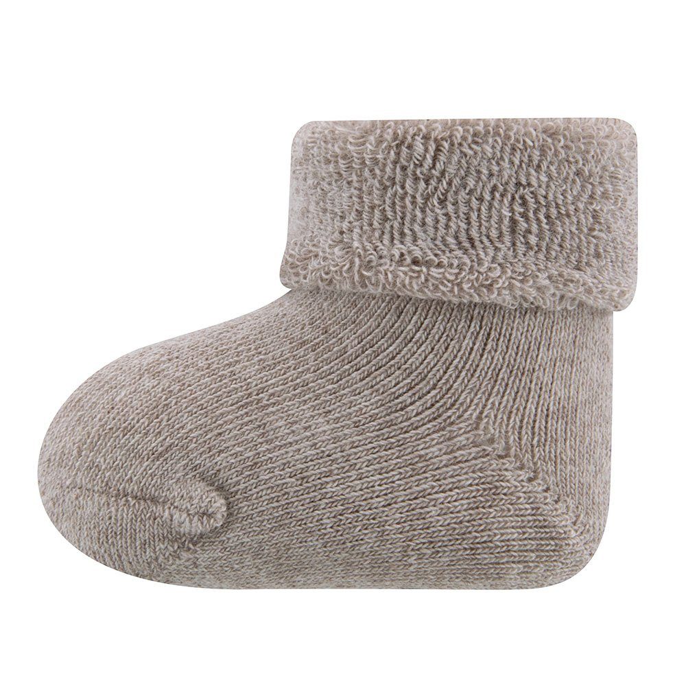 Uni/Ringel (6-Paar) Newborn Socken Socken braun Ewers