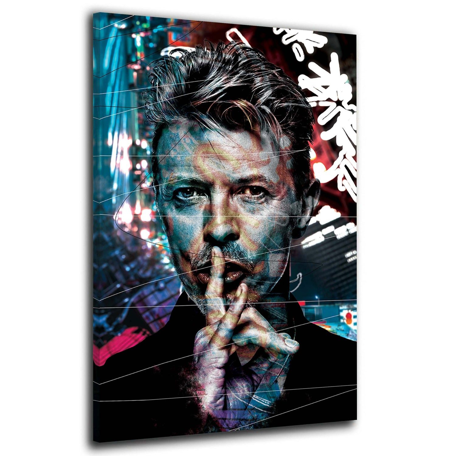 Artedinoi Leinwandbild Bowie Pop Art Leinwandbild Wandbild Ikone Musik Bild günstig online kaufen