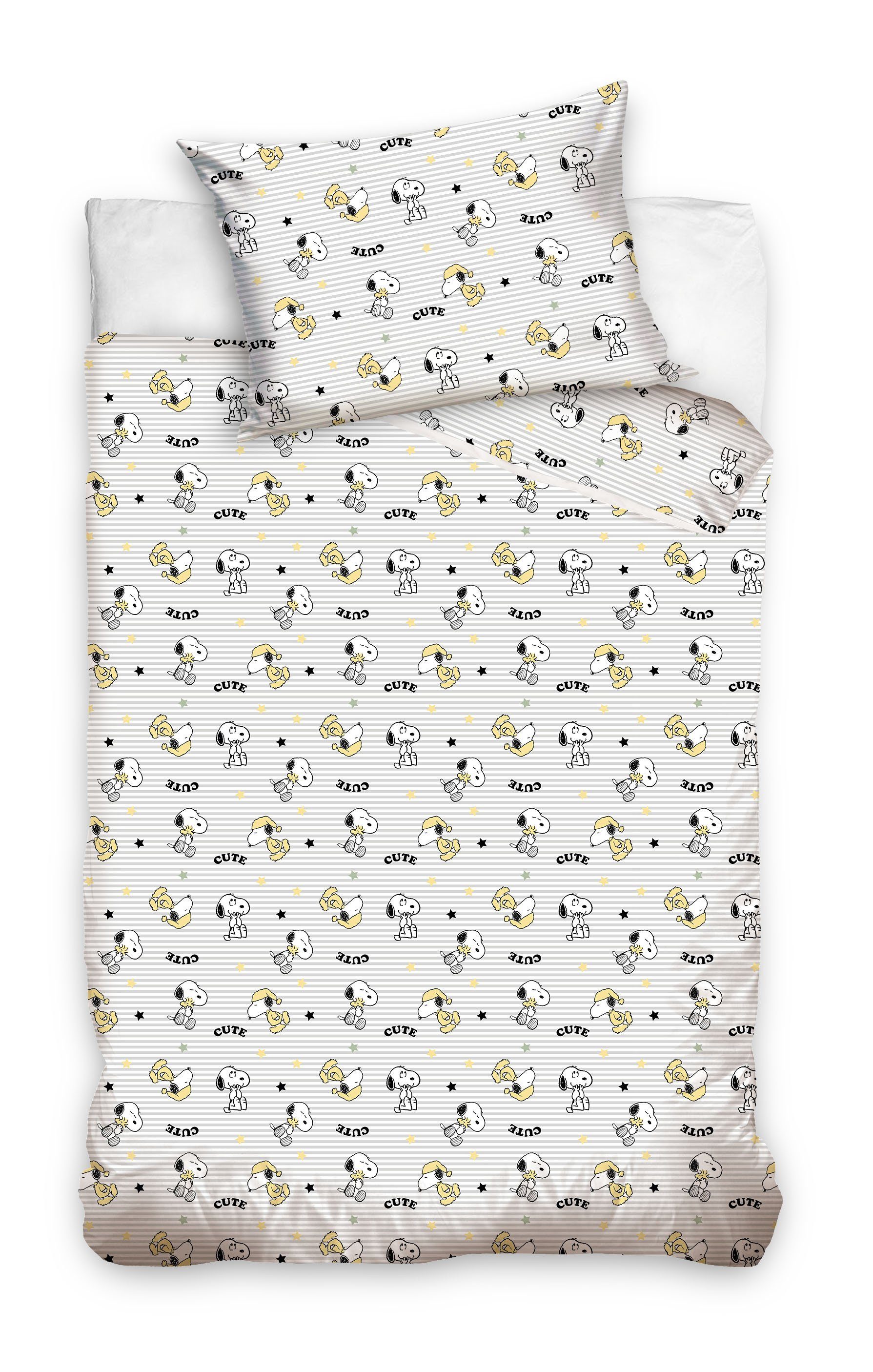 Snoopy Babybettwäsche Snoopy Peanuts Babybettwäsche 100 x 135 cm