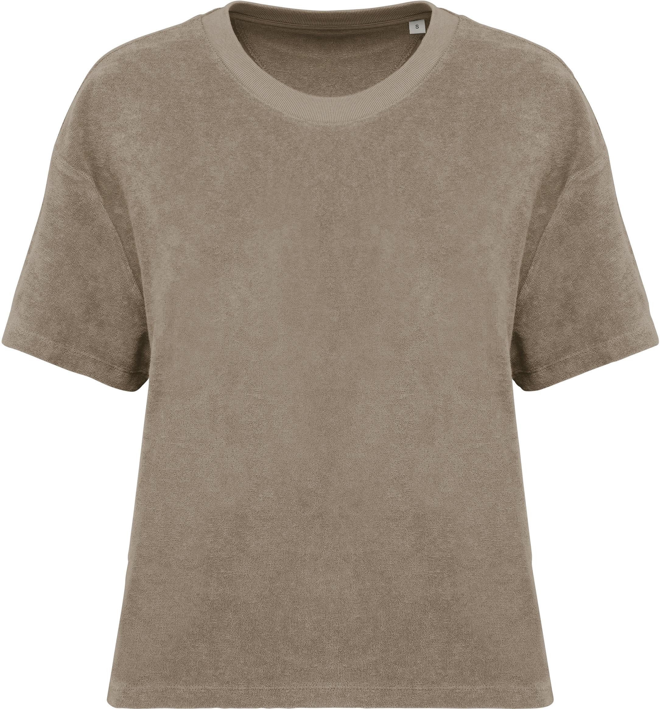 Native Spirit Rundhalsshirt Umweltfreundliches Damen-T-Shirt aus Frottee günstig online kaufen