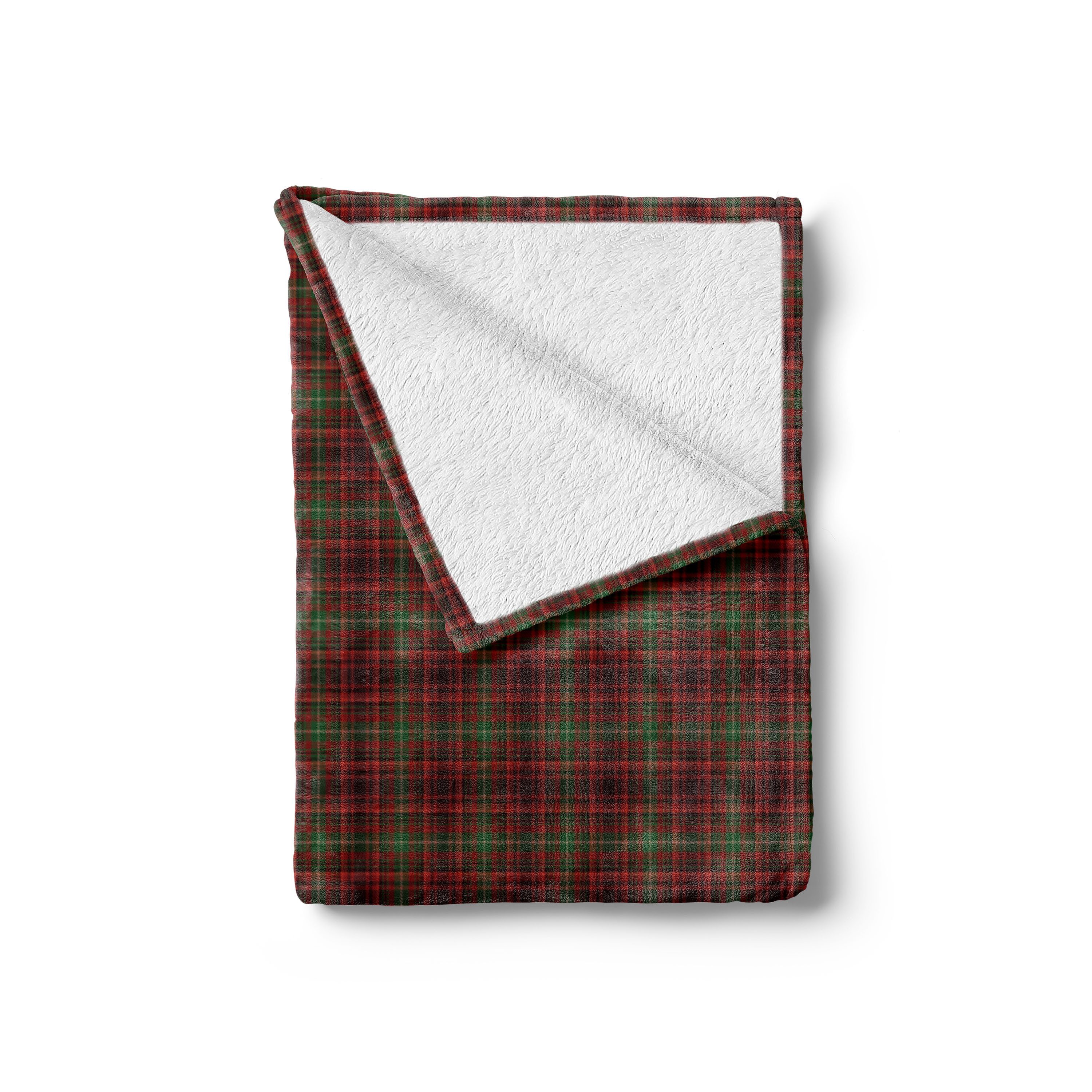 Wohndecke Gemütlicher Plüsch für den Innen- und Außenbereich, Abakuhaus, Plaid Scottish Stil Illustration