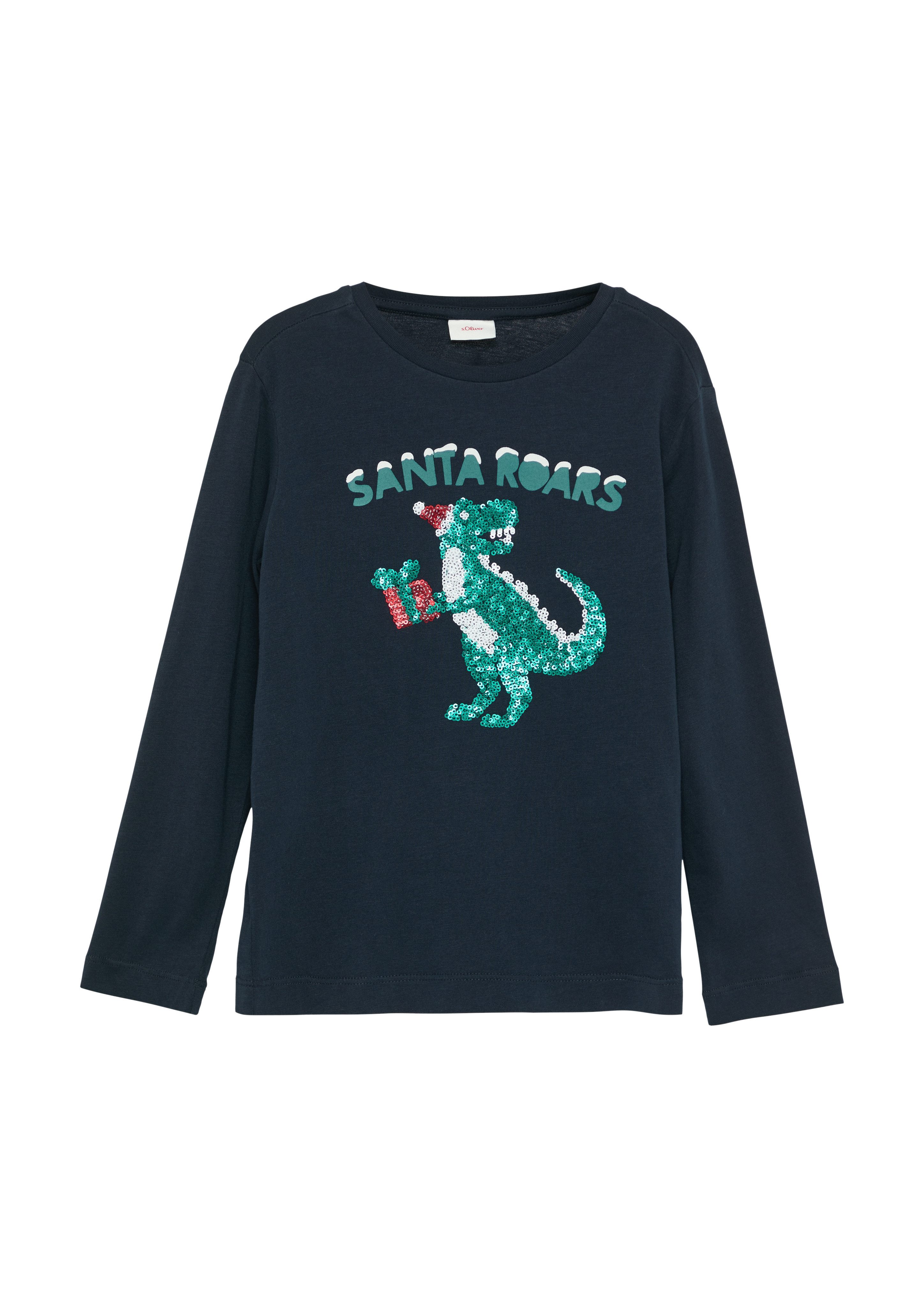 s.Oliver Junior Langarmshirt mit Dino aus günstig online kaufen