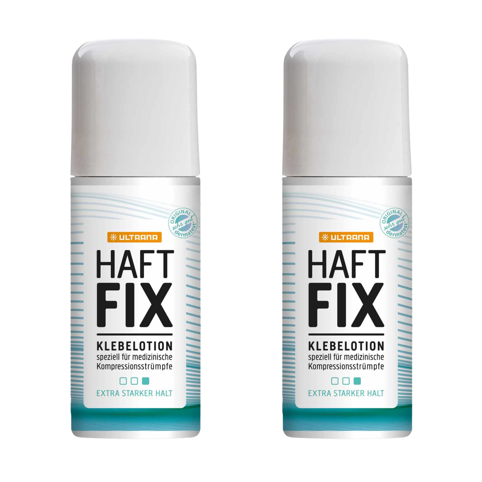 ULTRANA Textilkleber Ultrana HaftFix Roll-on Hautkleber 2 x 60 ml