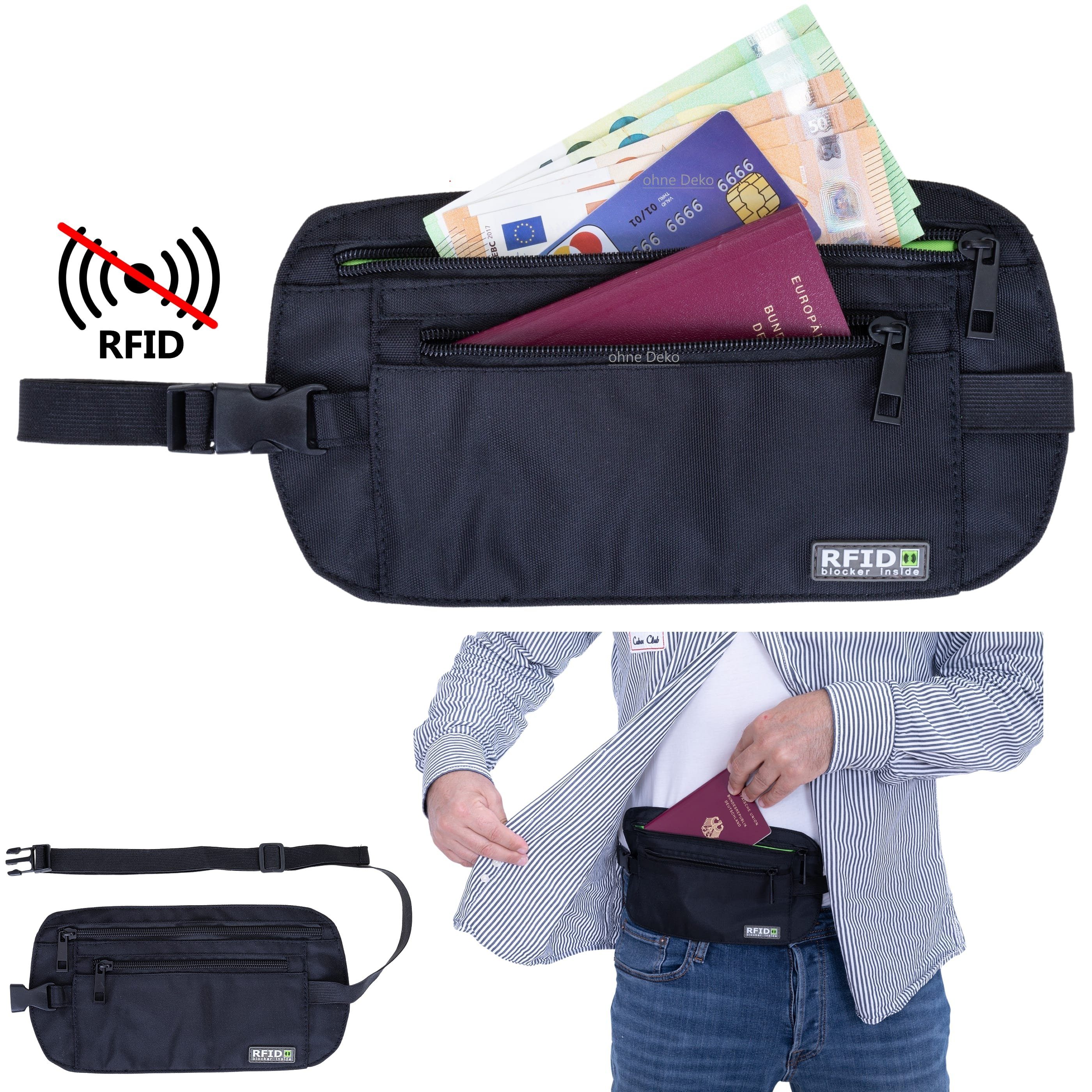 ELEPHANT Reisetasche Secret Bag RFID 12999, RFID Schutz