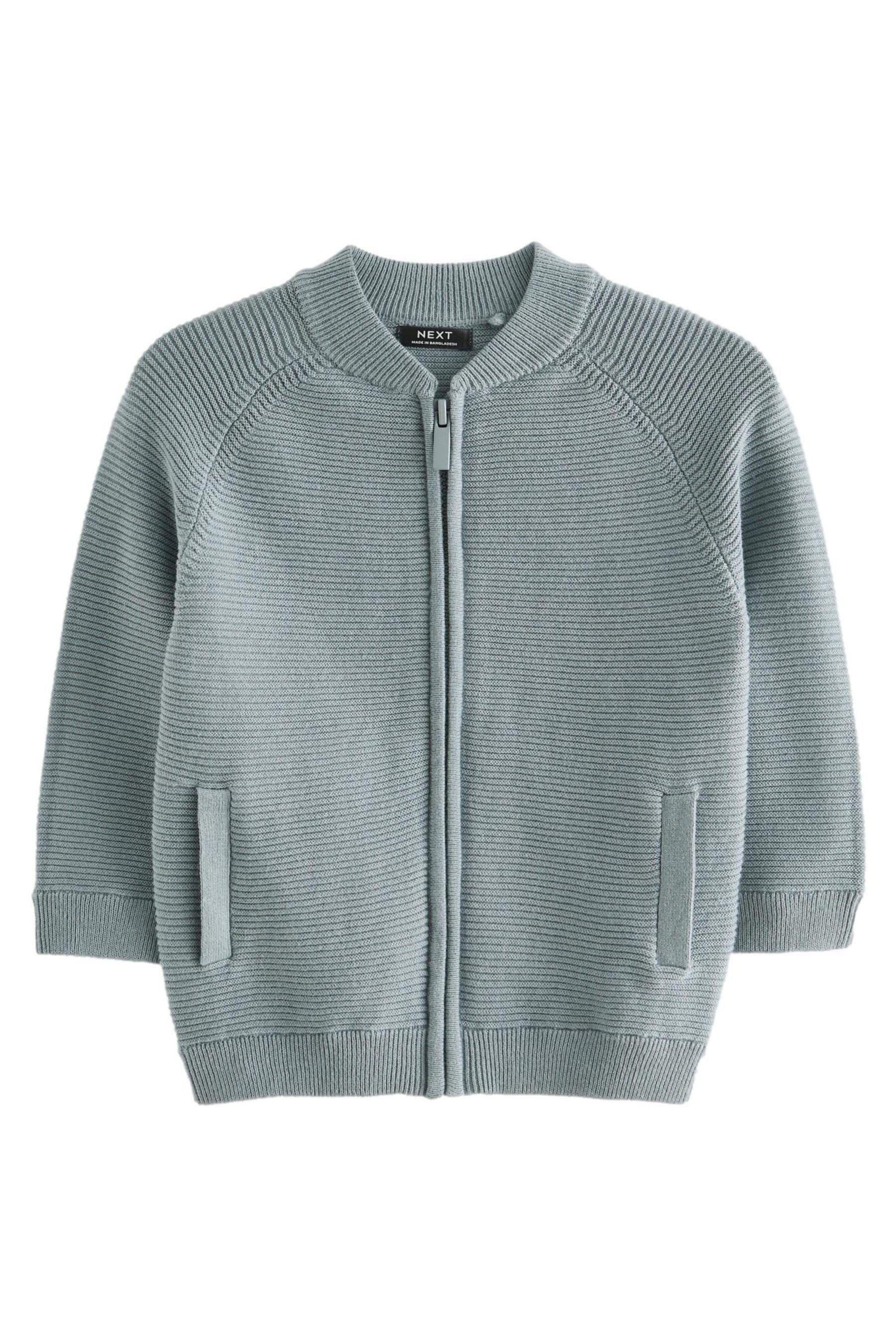 Next Strickjacke Cardigan mit durchgehendem Reißverschluss (1-tlg)