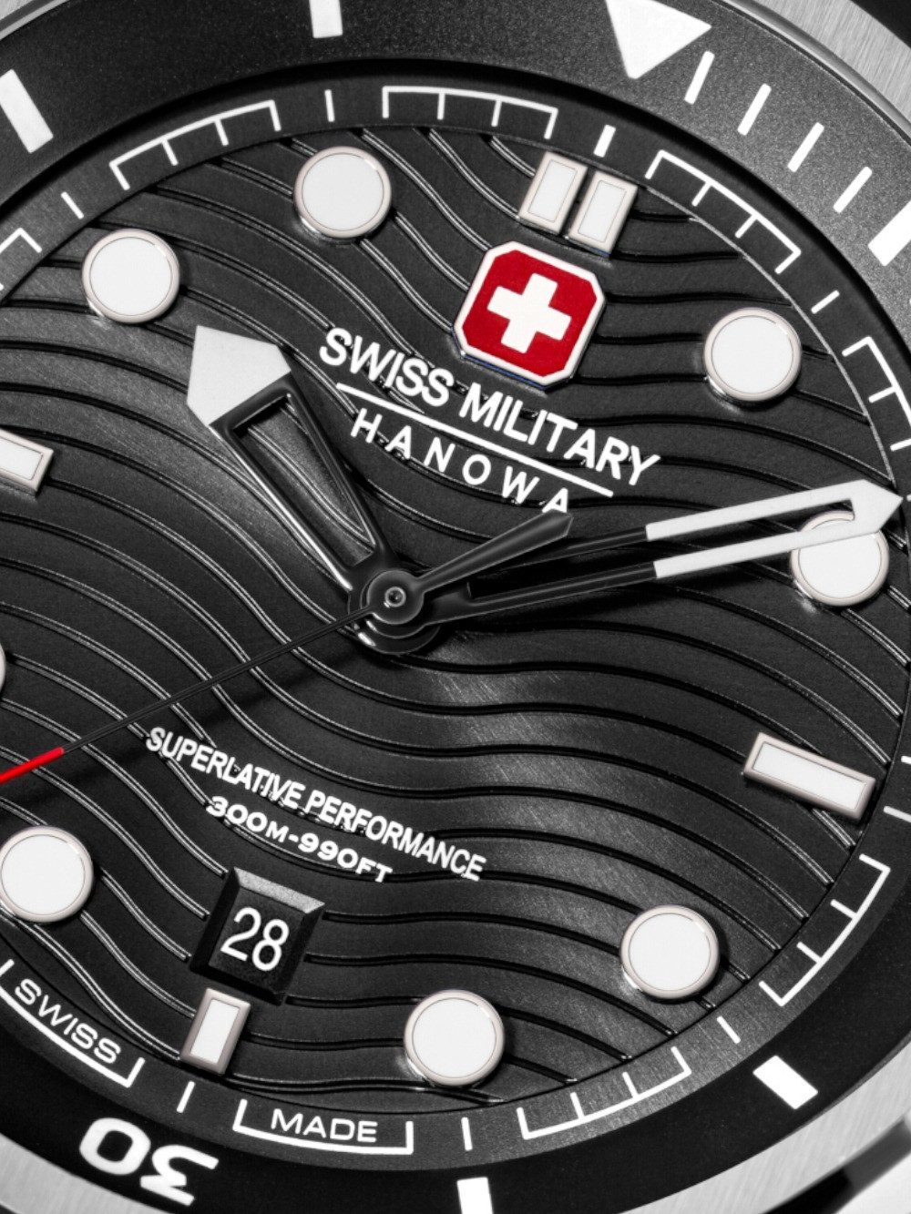 Swiss Military Hanowa Quarzuhr Swiss Military Hanowa SMWGH0006404 Herrenuhr Breakwater 43mm 30ATM Swiss Military Hanowa SMWGH0006404 Herrenuhr Breakwater 43mm 30ATM