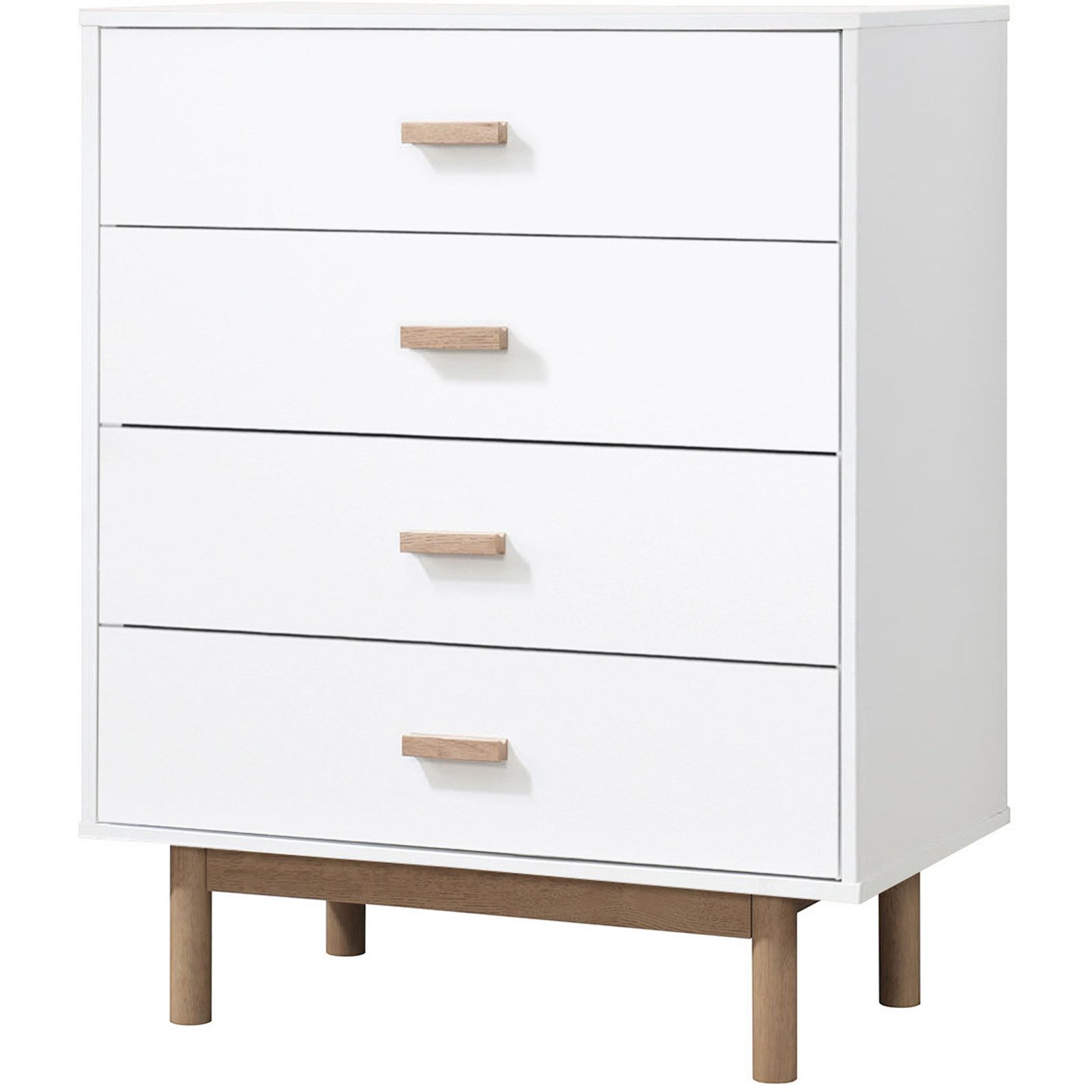 loft24 Kommode Mason, Schubladenkommode, 4 Schubladen, MDF, Holzoptik, Breite 80 cm