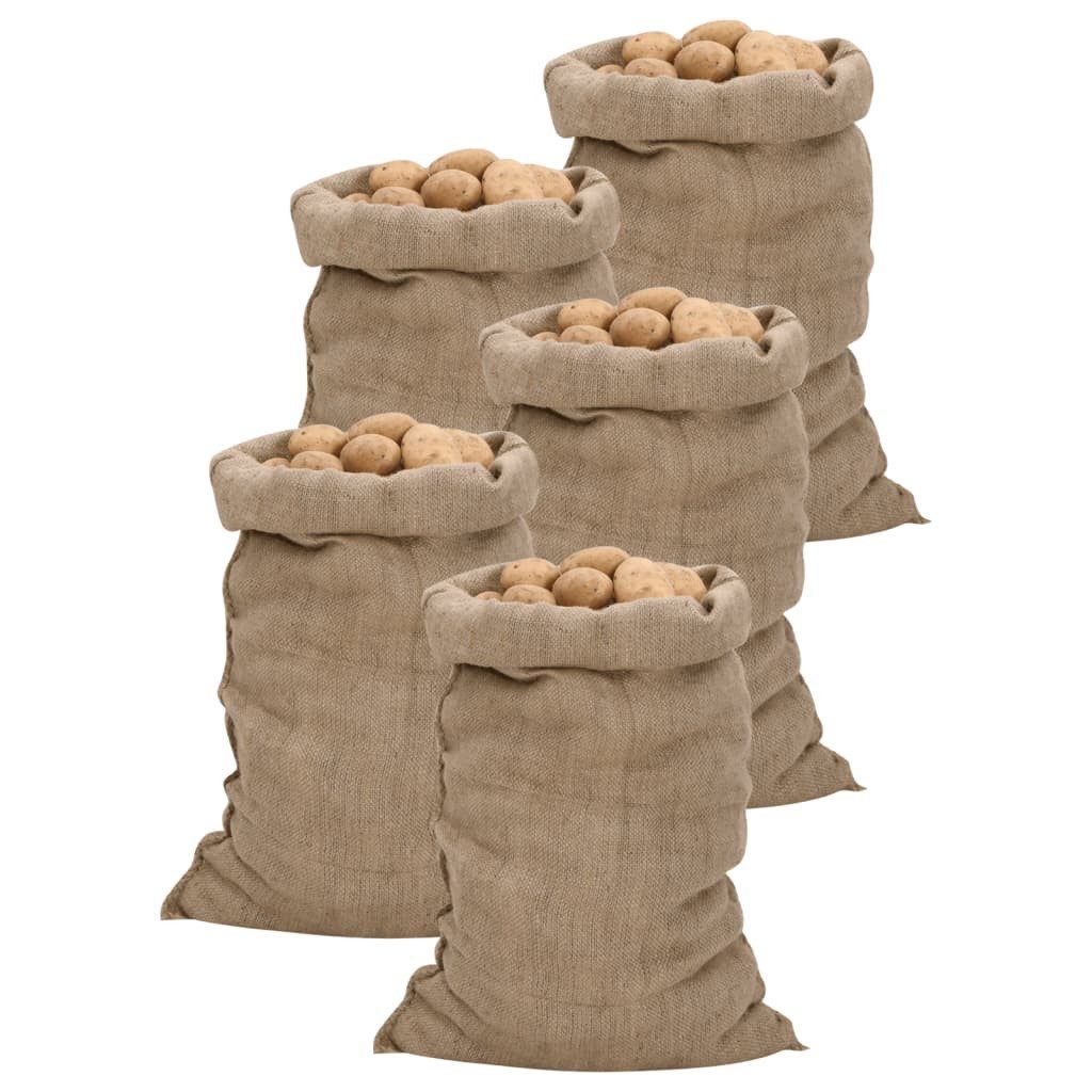 vidaXL Koffer vidaXL Jutesäcke 5 Stk. 60x105 cm 100% Jute 340 g/m²