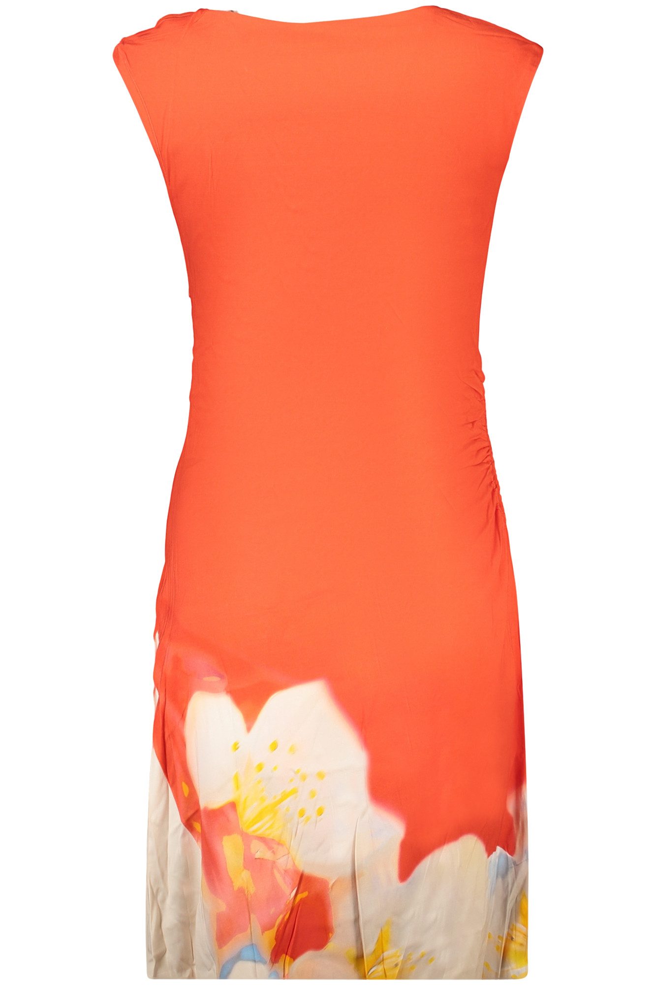 Desigual Partykleid Elegantes rotes Damenkleid mit Muster und einzigartigen Details