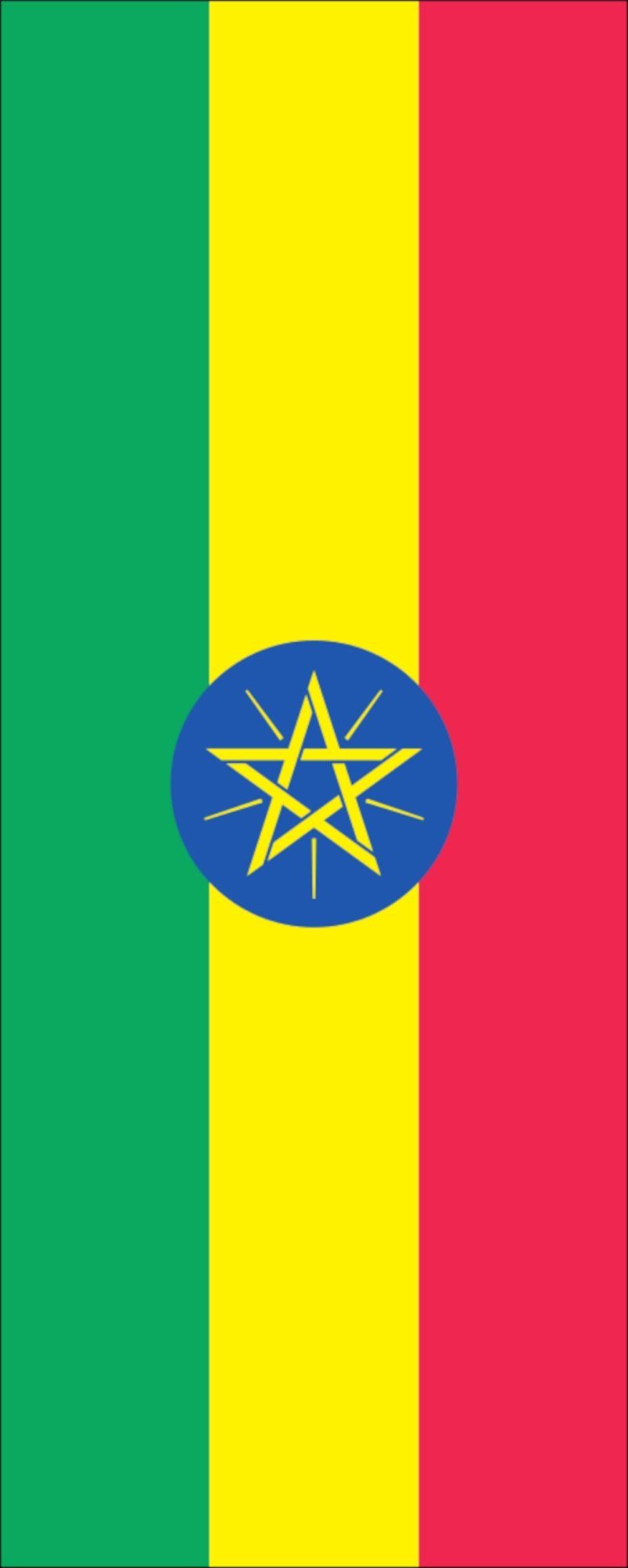 flaggenmeer Flagge Flagge Äthiopien 110 g/m² Hochformat