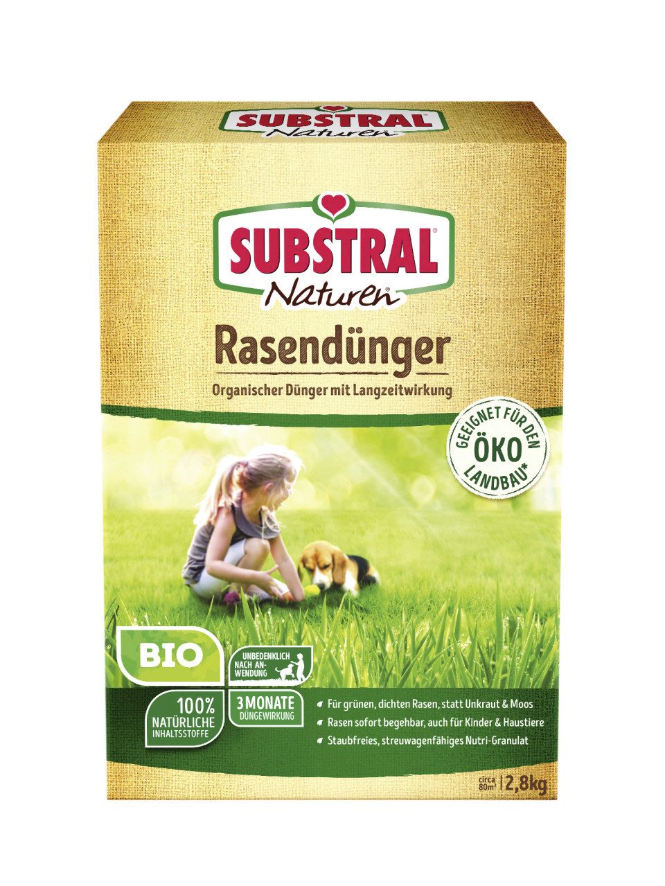 Rasendünger Substral Naturen Rasendünger 2,8 kg