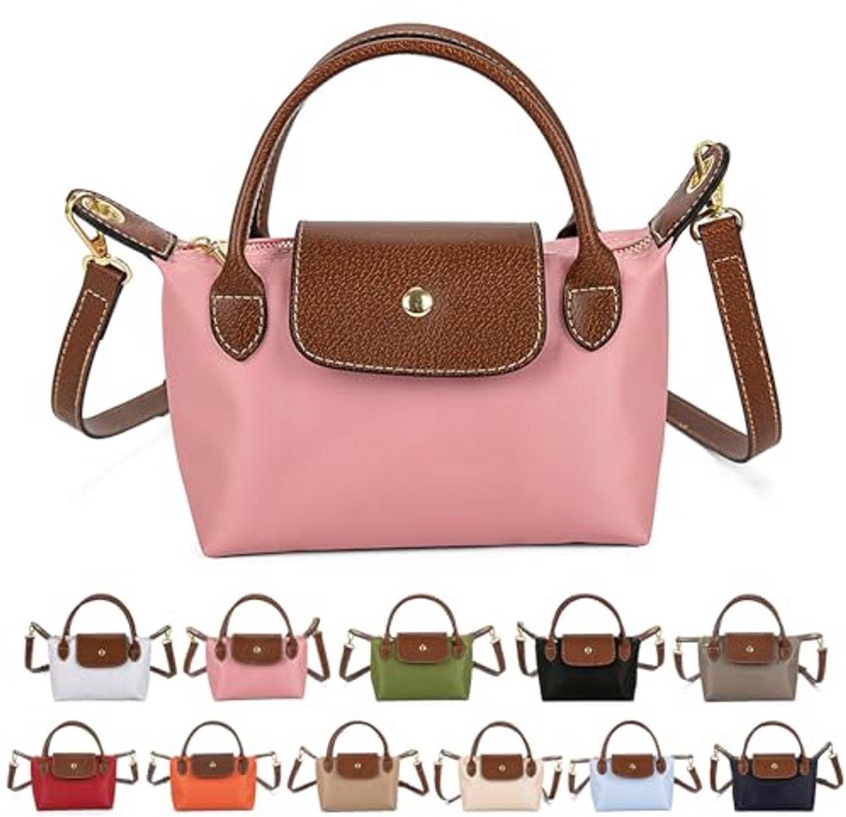 Kraftverdia Handtasche Damen Crossbody Tasche – Leicht, verstellbar, PU-Leder, 5 Farben