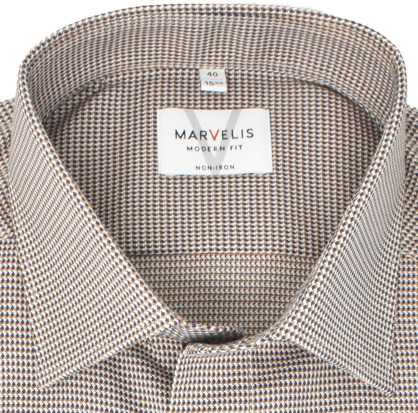 MARVELIS Businesshemd MODERN FIT ELA - Businesshemd normale, leicht taillierte Schnittführung