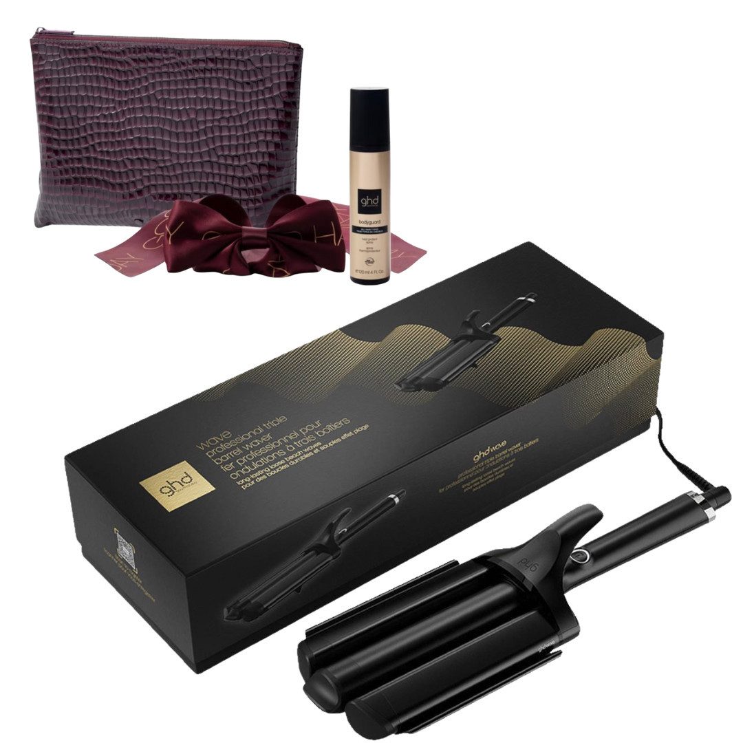 GHD Welleneisen Wave Professional Triple Barrel Waver inklusive Style Gift Set