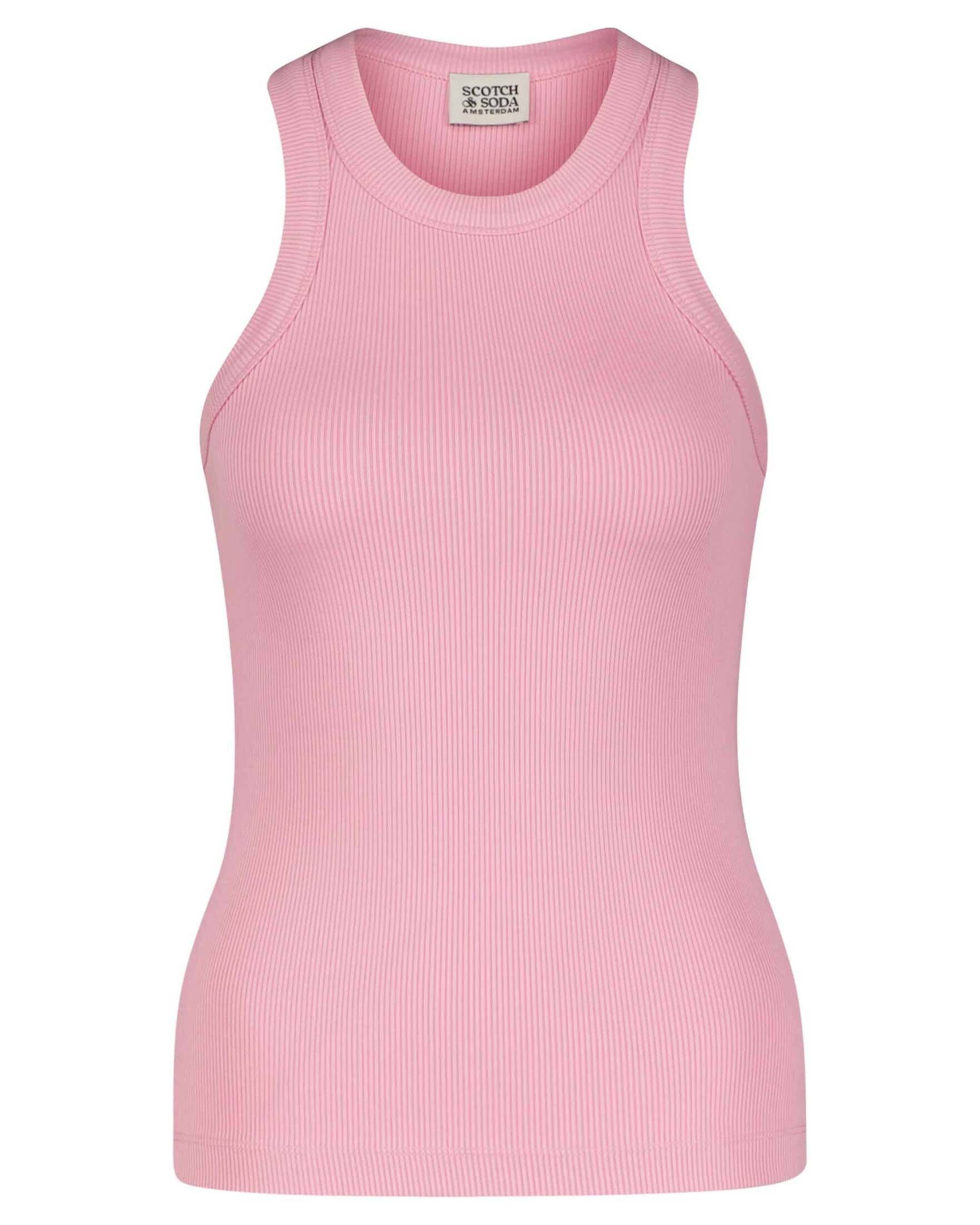 Scotch & Soda T-Shirt Damen Top Slim Fit (1-tlg) pink (71)